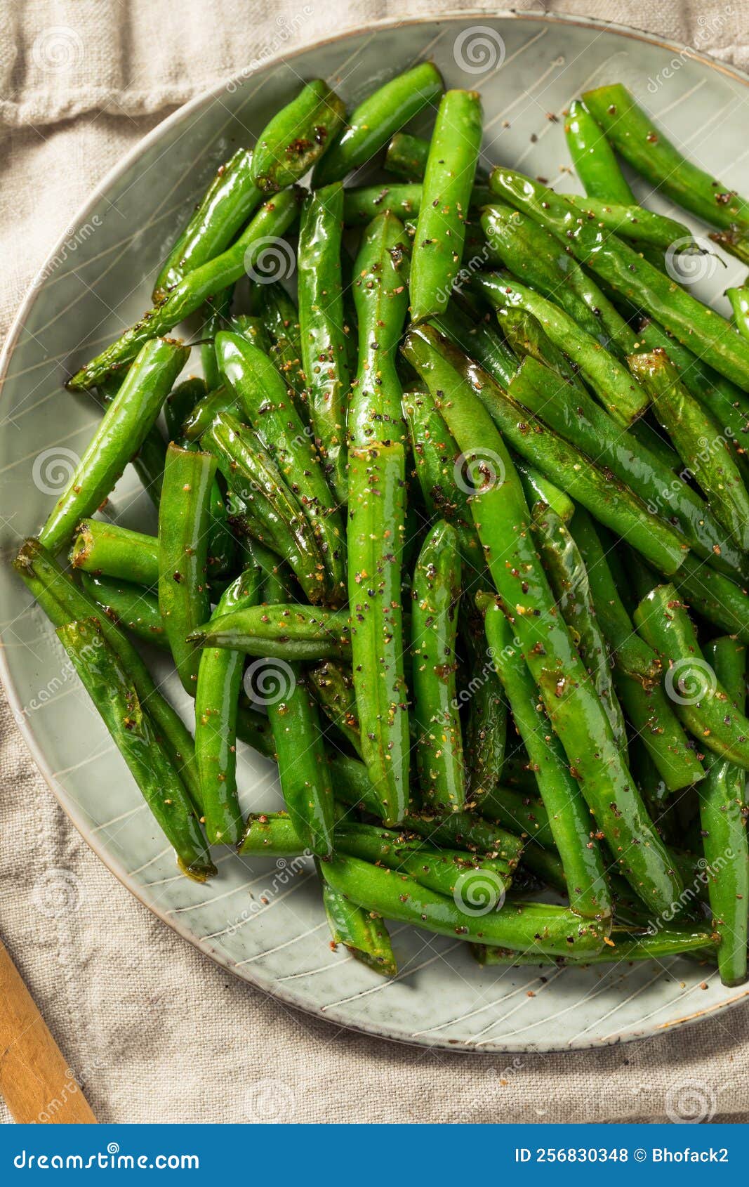 Homemade Sauteed Green Beans Stock Photo Image of beans, organic