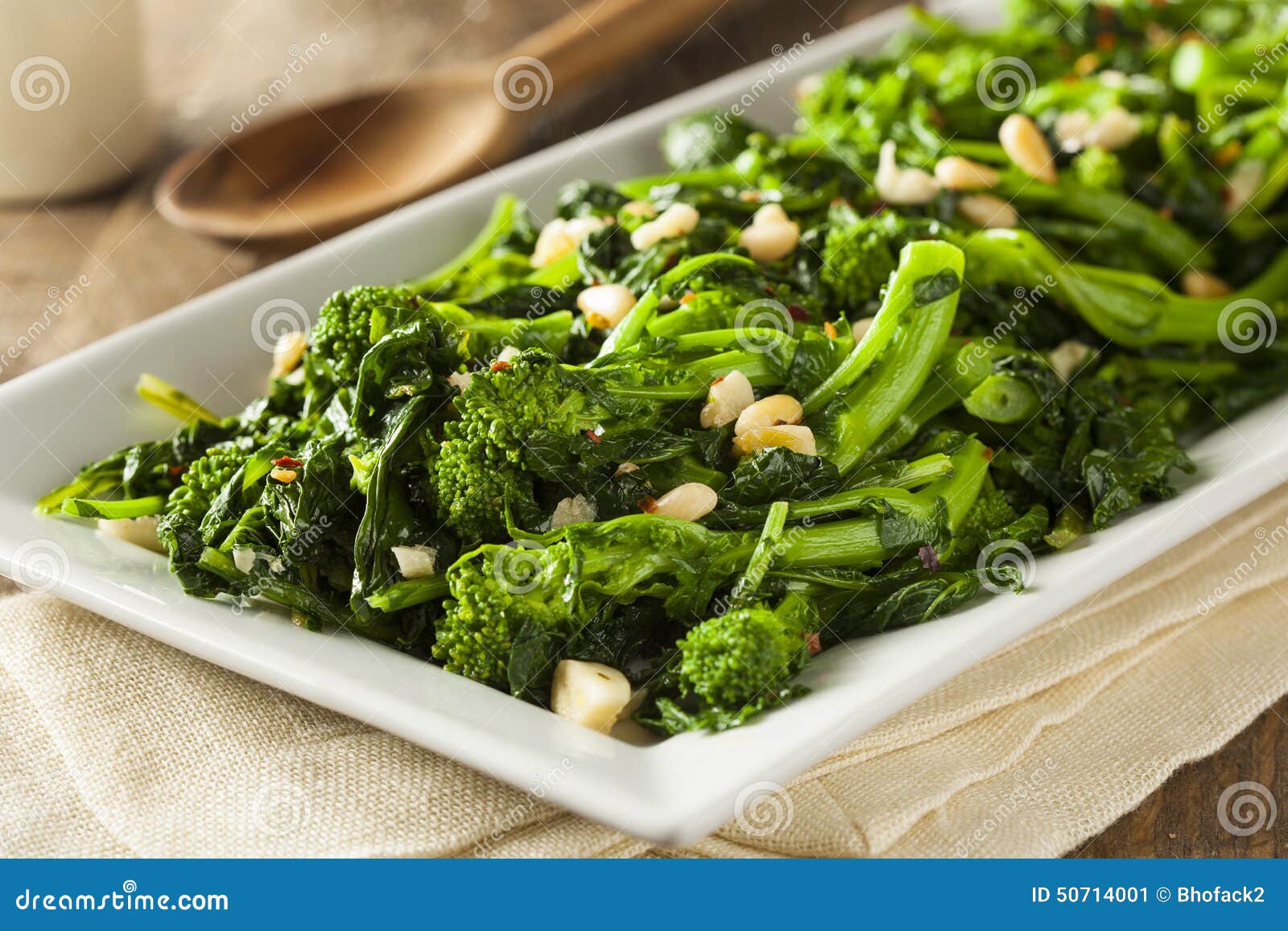 homemade sauteed green broccoli rabe