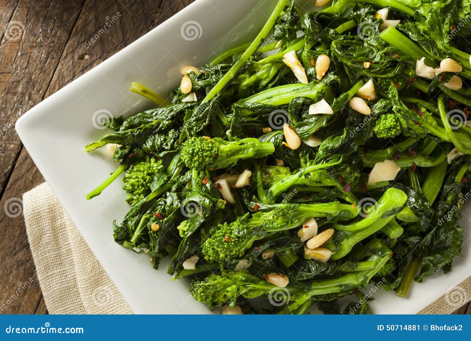 homemade sauteed green broccoli rabe