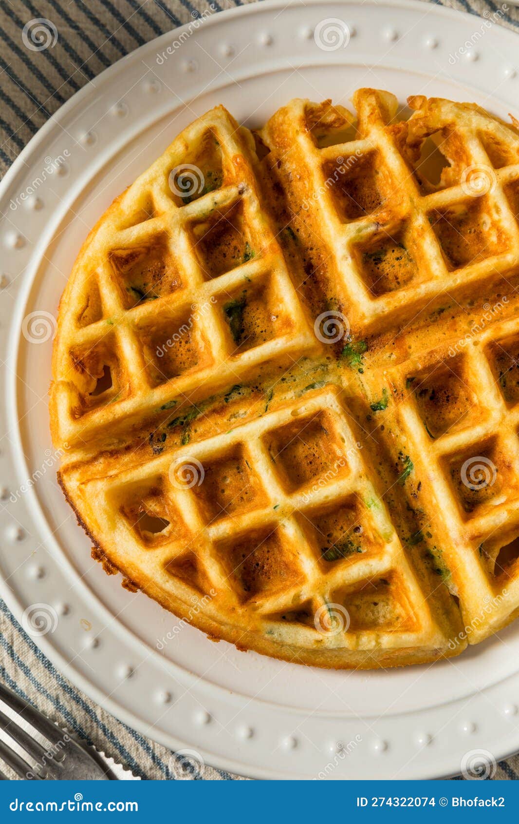 Homemade Savory Waffles for Breakfast Stock Photo Image of british, spinach 274322074
