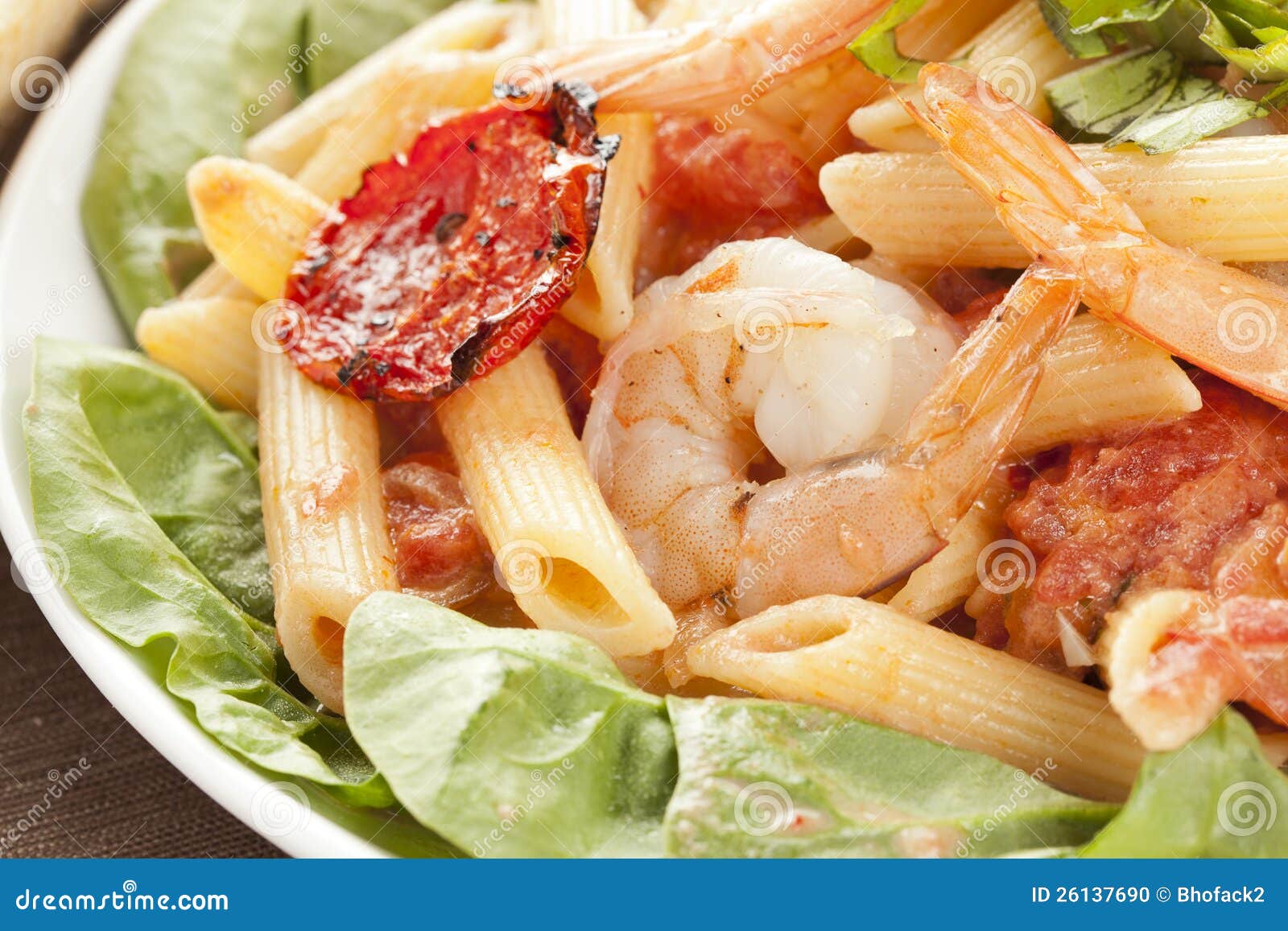 Homemade Shrimp Pasta stock photo. Image of fresh, cooked 26137690