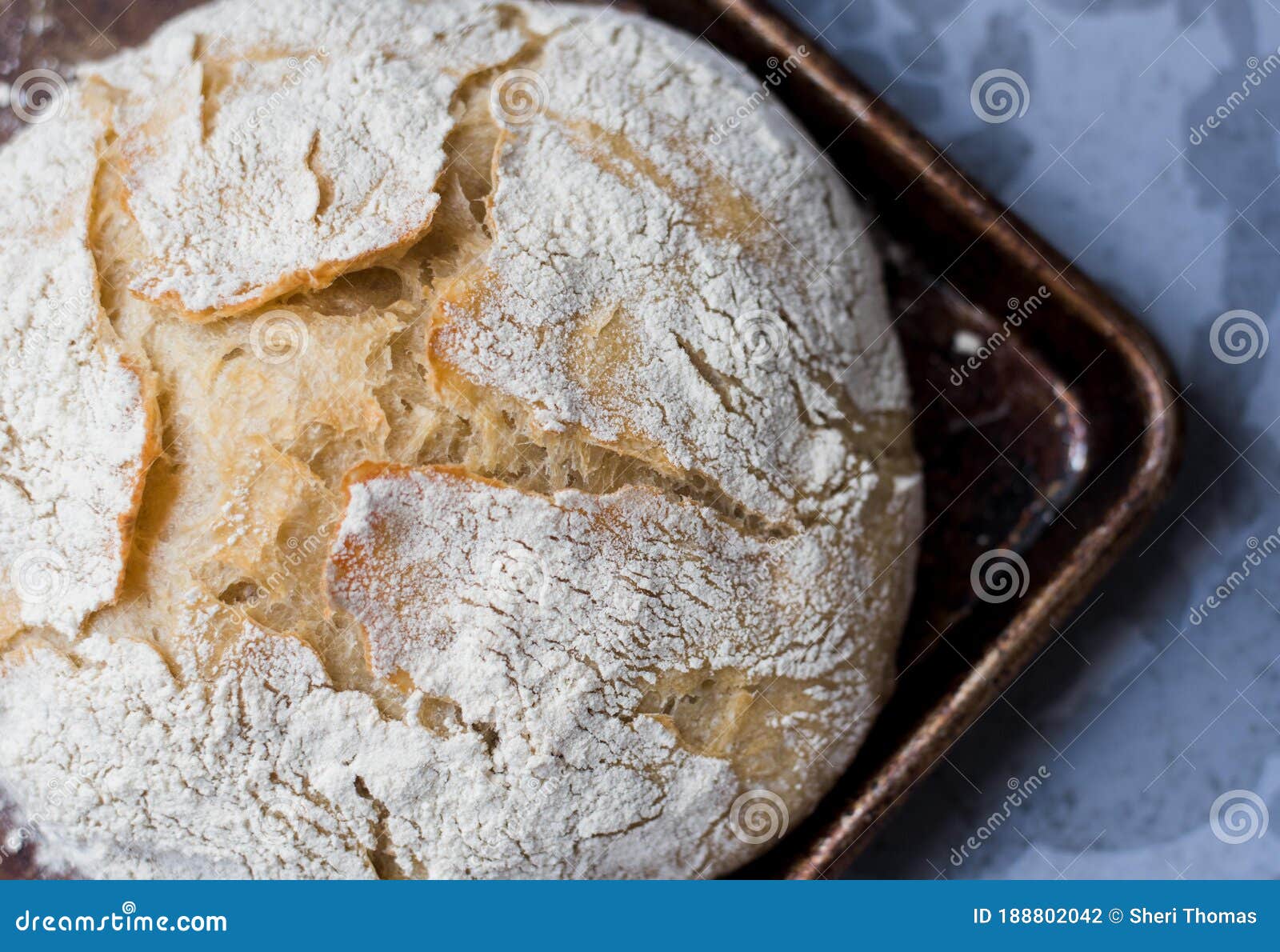 Homemade Sourdough Bread on Baking Sheet Stock Photo Image of fresh
