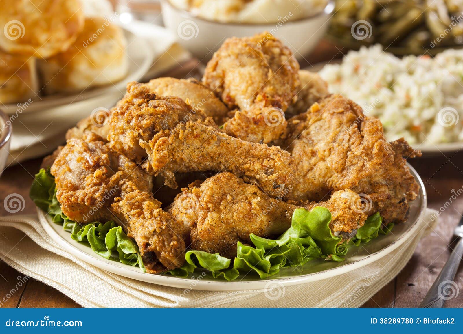 homemade southern fried chicken