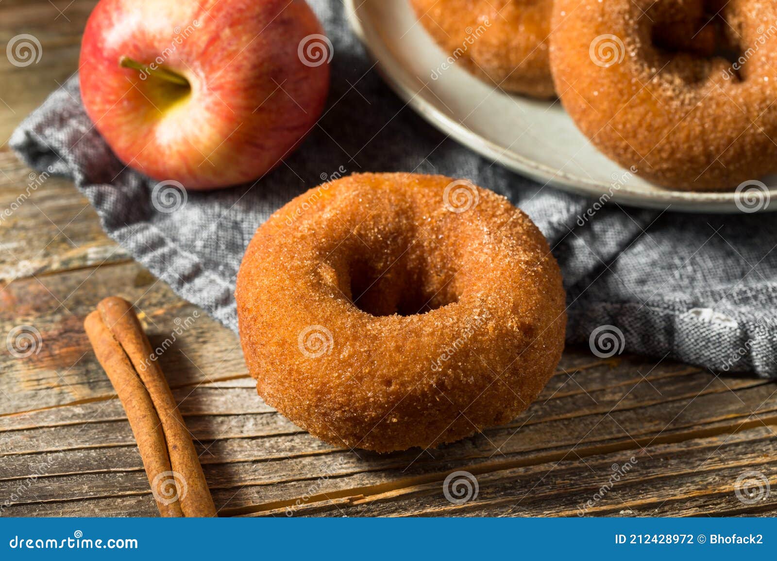 Homemade Sweet Apple Cider Donuts Stock Photo Image of breakfast