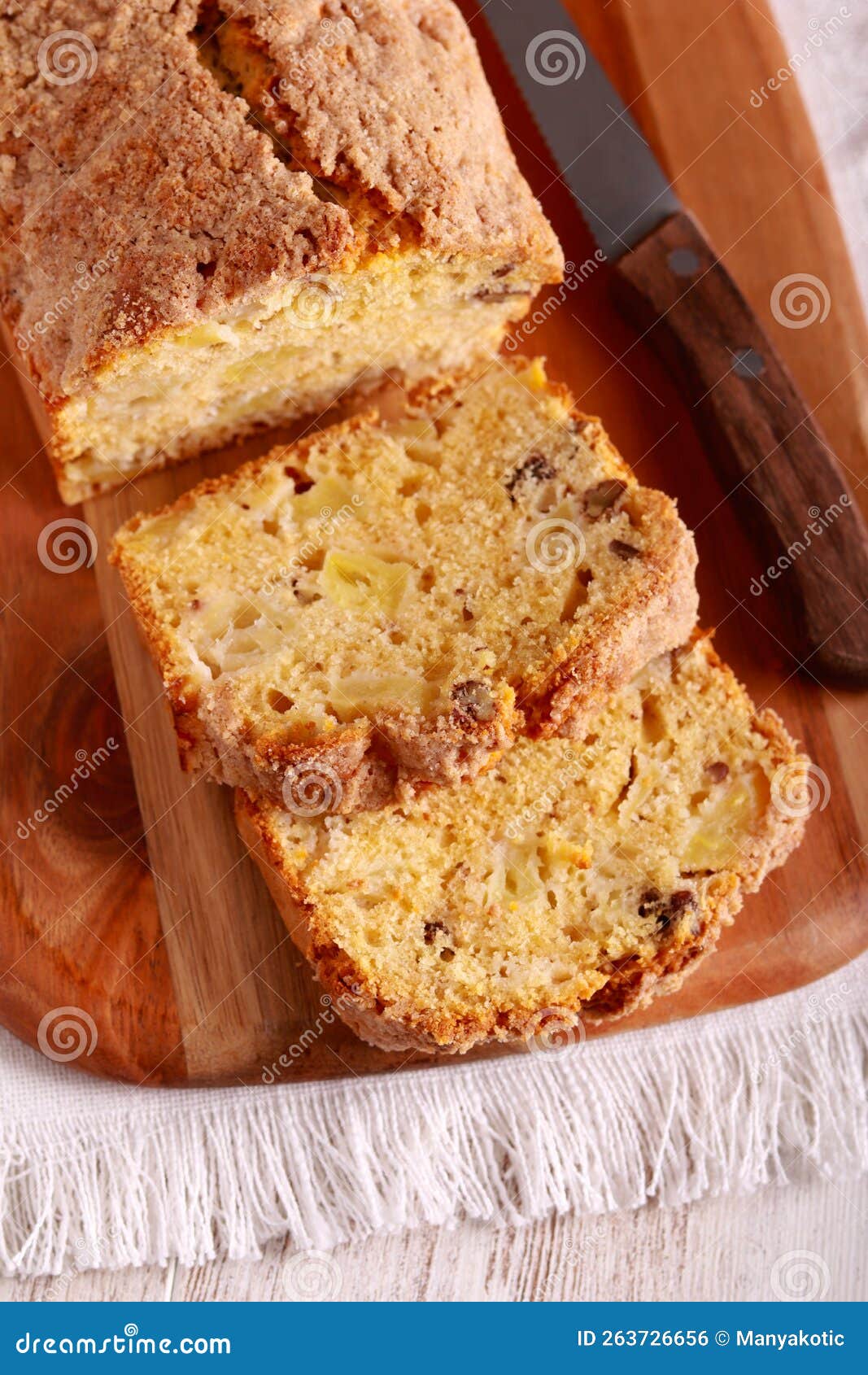Homemade Sweet Apple Dutch Loaf Stock Photo Image of flat, treat