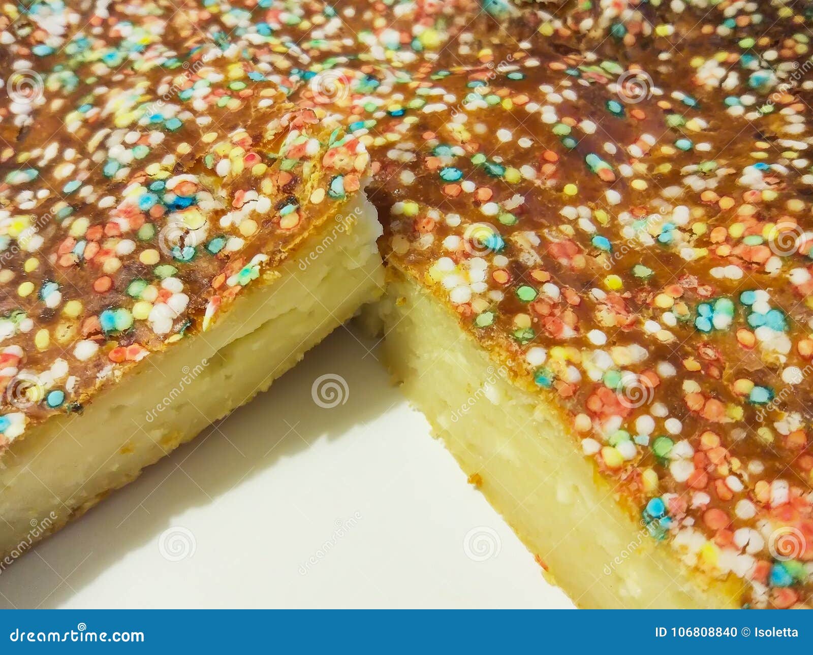 Homemade Sweet Cake with Sugar Decor Stock Photo Image of traditional