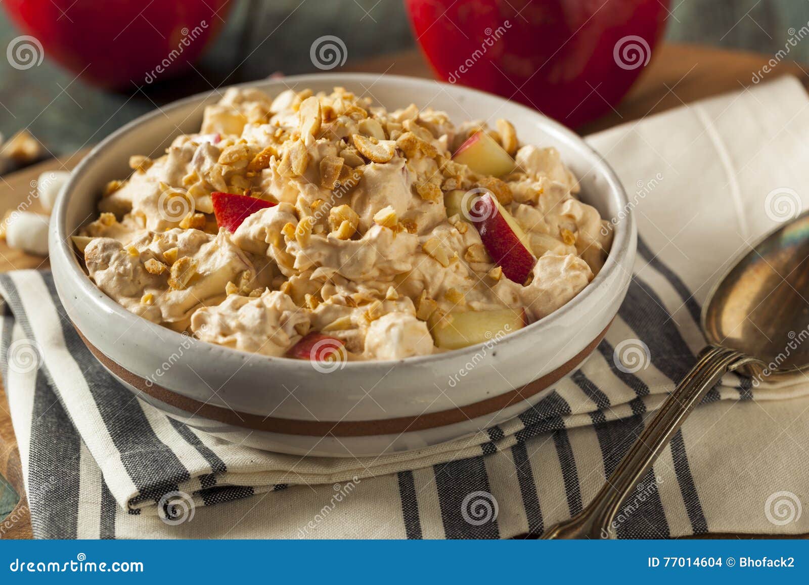 Homemade Sweet Candy Apple Salad Stock Photo Image of gourmet, party
