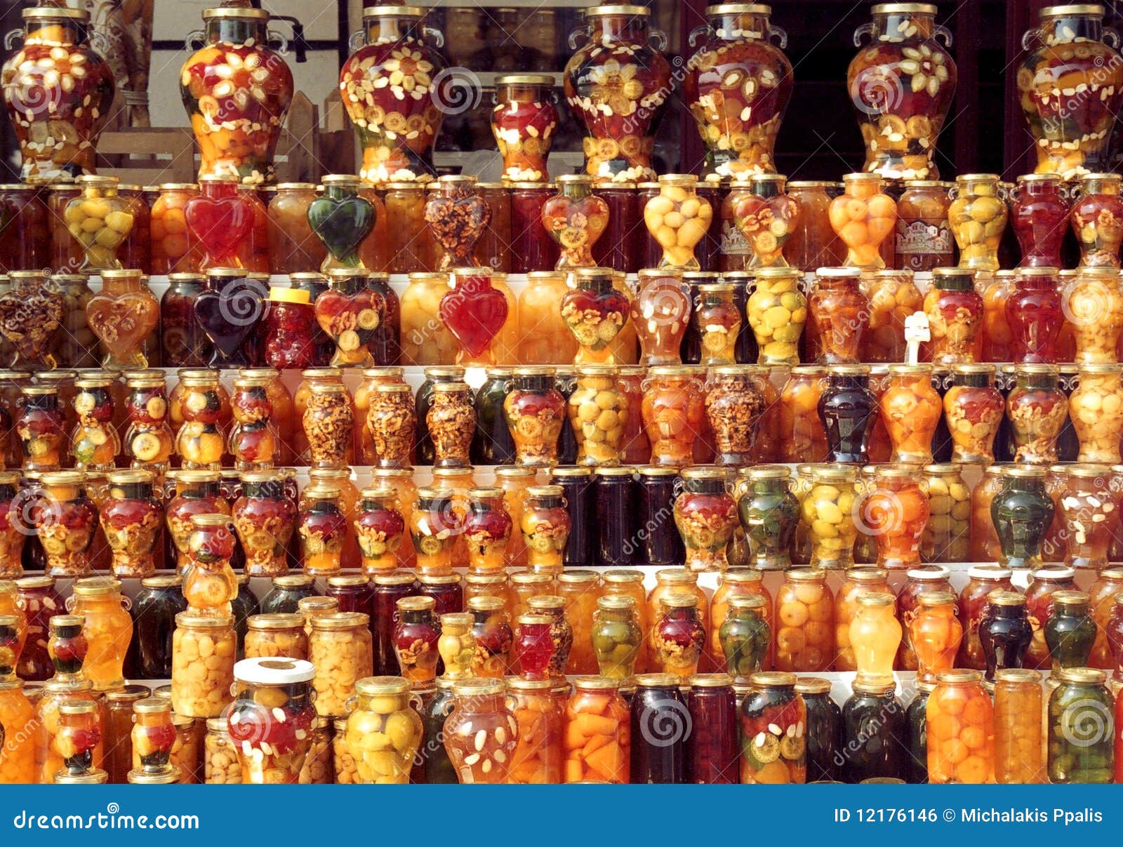 Homemade Sweets stock photo. Image of fruits, shop, greece 12176146