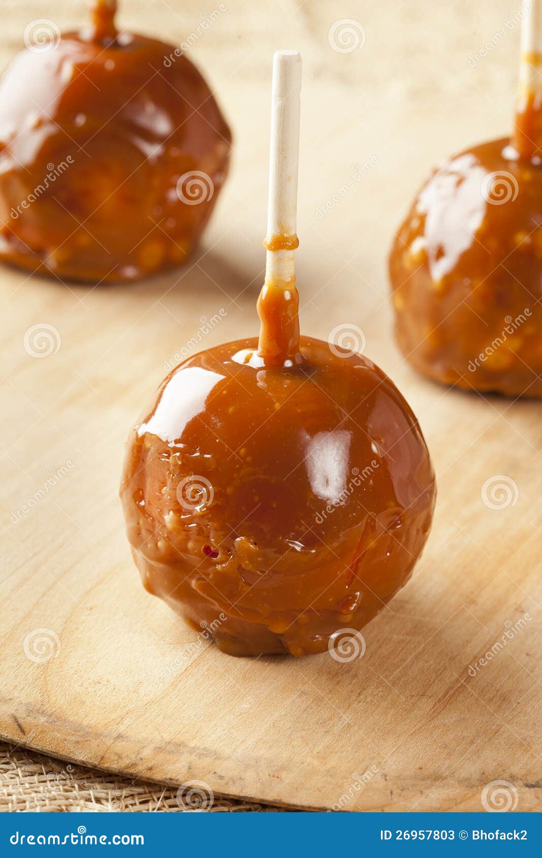 Homemade Taffy Apple stock image. Image of caramel, taffy 26957803