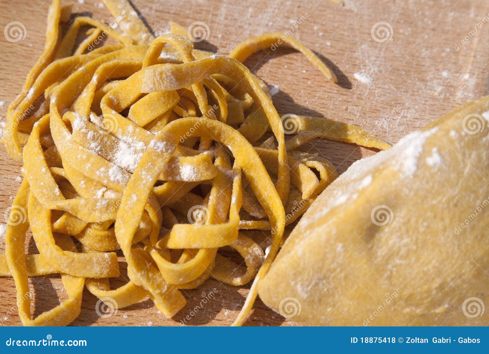 Homemade Tagliatelle Pasta stock photo. Image of cooking 18875418