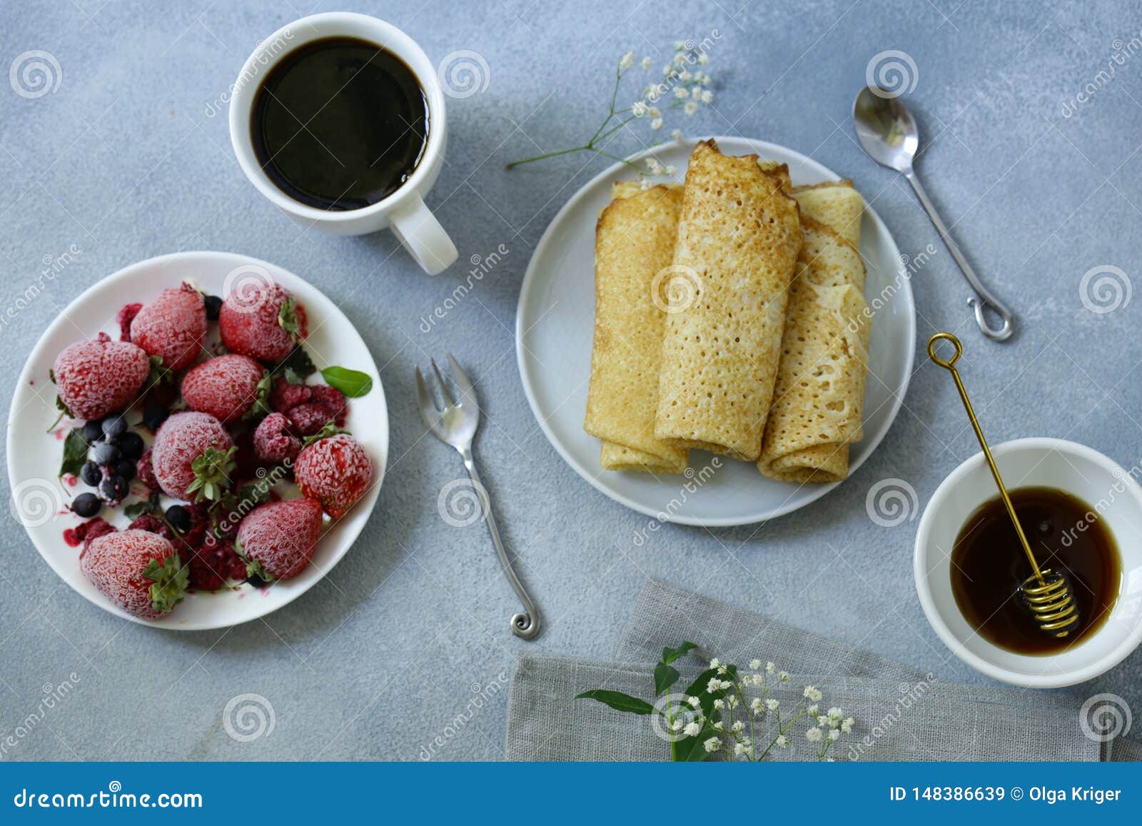 Homemade thin pancakes stock image. Image of snack, pancakes 148386639