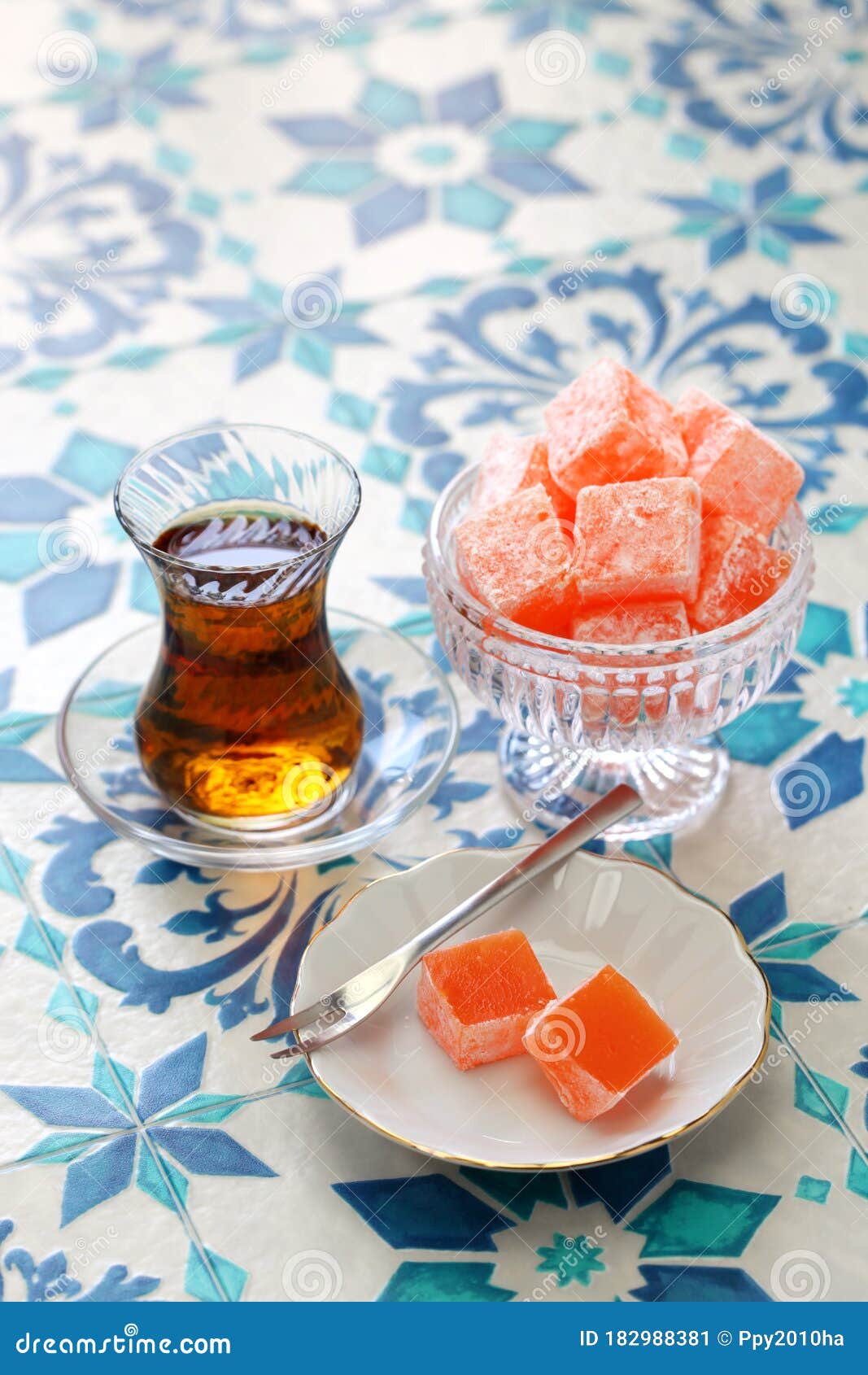 Homemade Turkish Delight Lokum Stock Image - Image of jelly, cuisine ...
