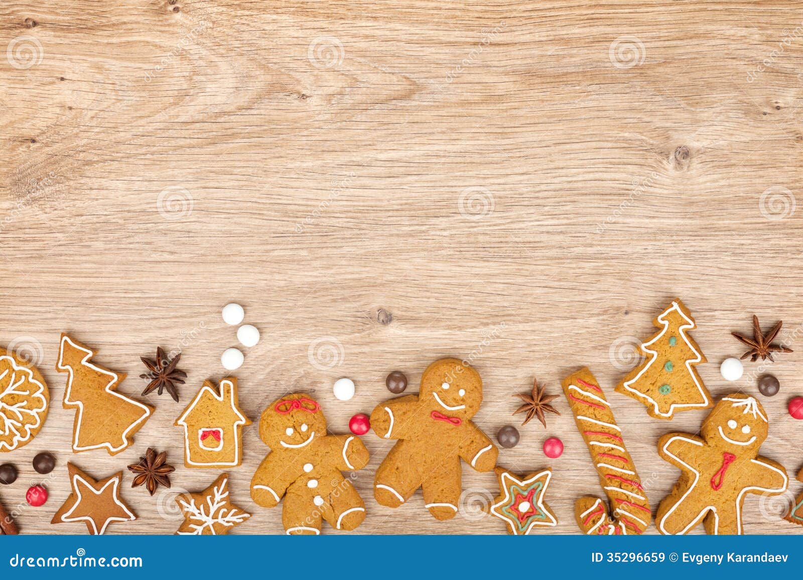 Homemade Various Christmas Gingerbread Cookies Stock Image - Image of  anise, handmade: 35296659