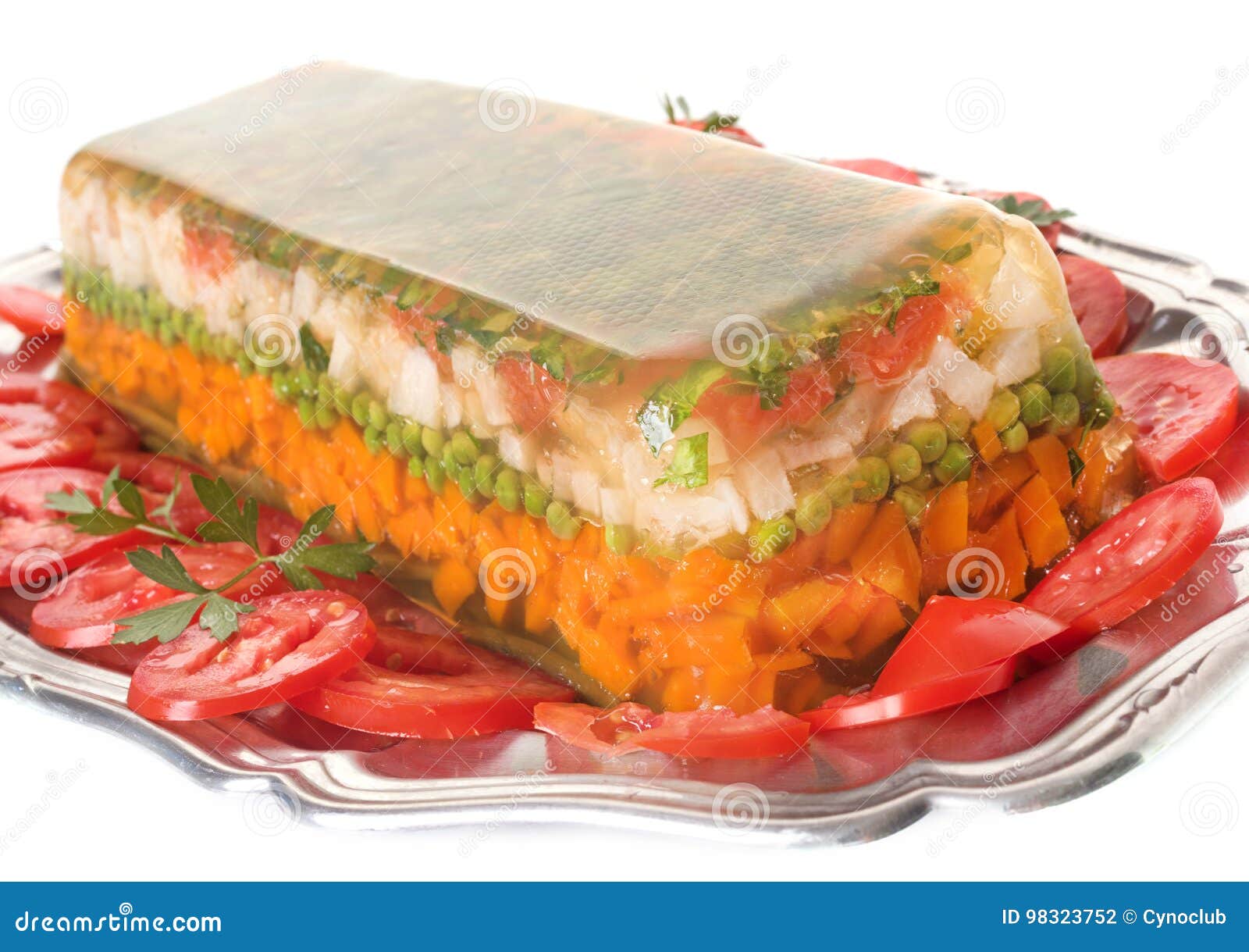 Homemade vegetable terrine stock photo. Image of studio 98323752