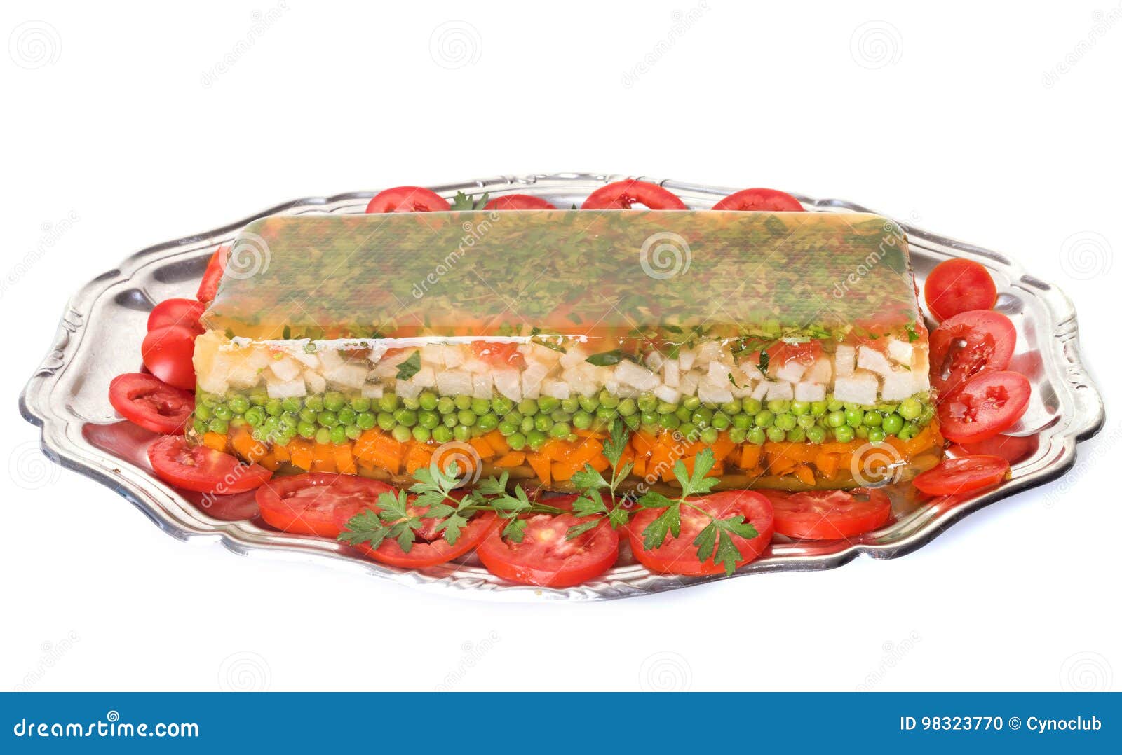 Homemade vegetable terrine stock photo. Image of freshness 98323770