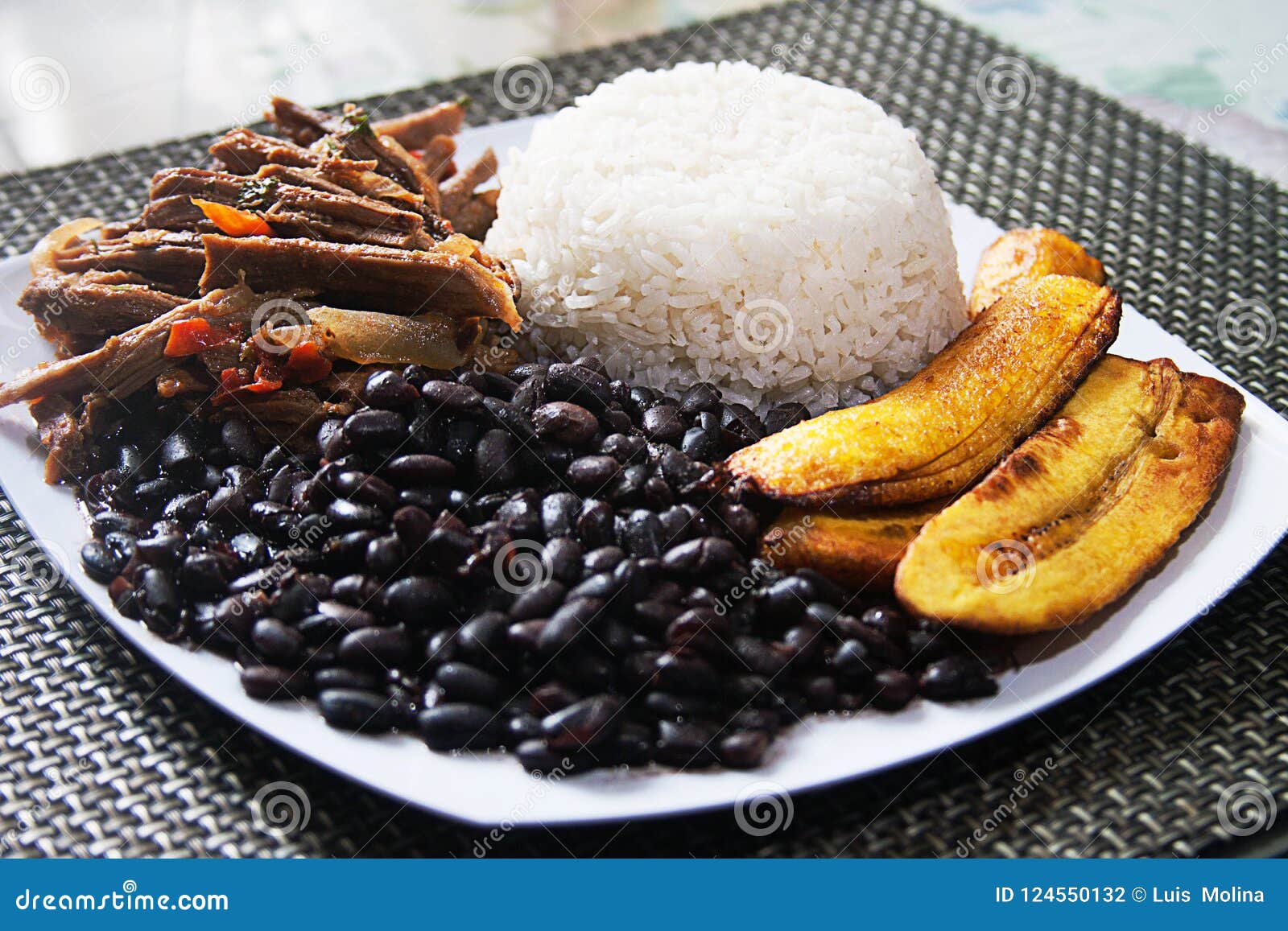 Homemade Venezuelan Food. Traditional Venezuelan Dish Stock Photo