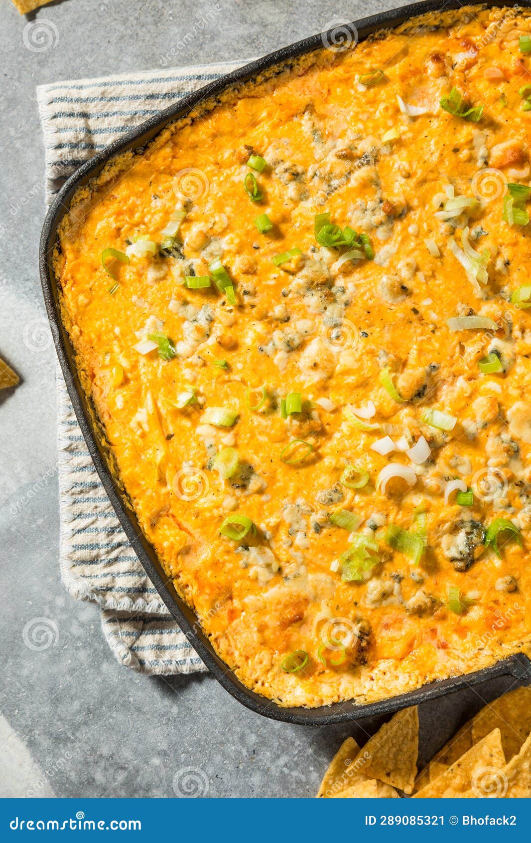 Homemade Warm Buffalo Chicken Dip Stock Image Image of restaurant