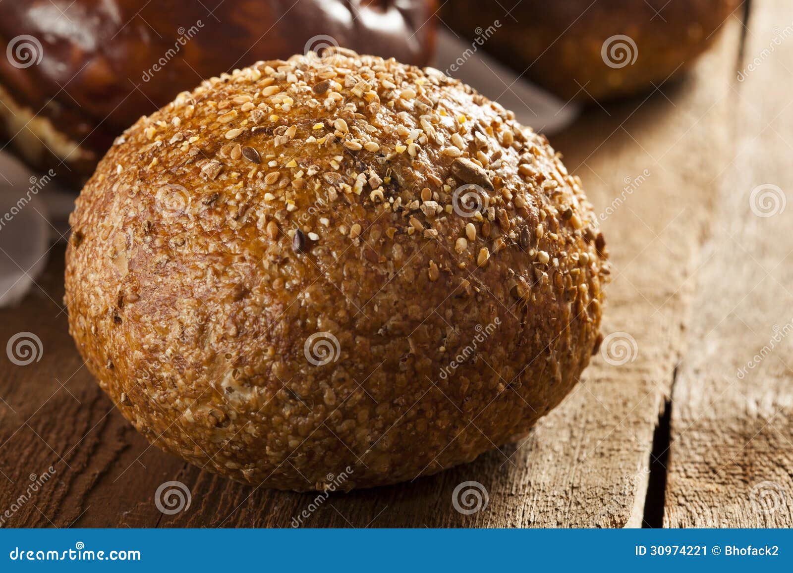 Homemade Whole Grain Dinner Rolls Stock Image Image of crusty, roll 30974221