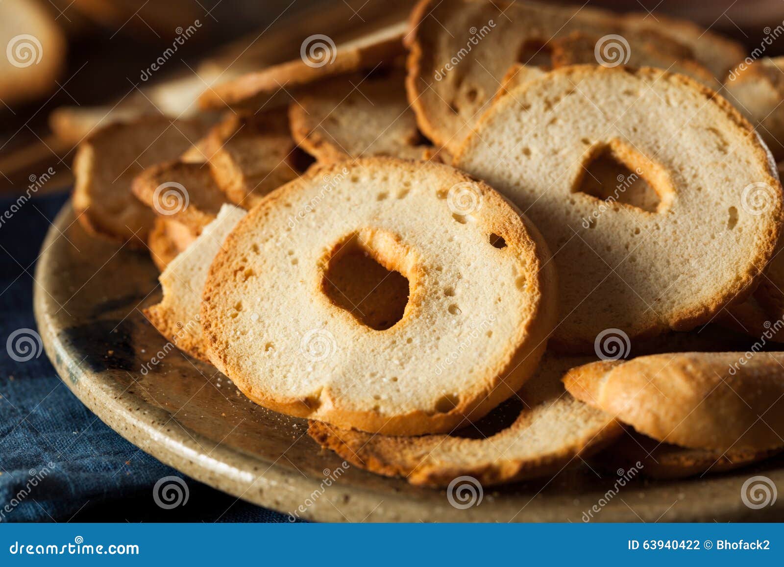 Homemade Whole Wheat Bagel Chips Stock Photo Image of healthy