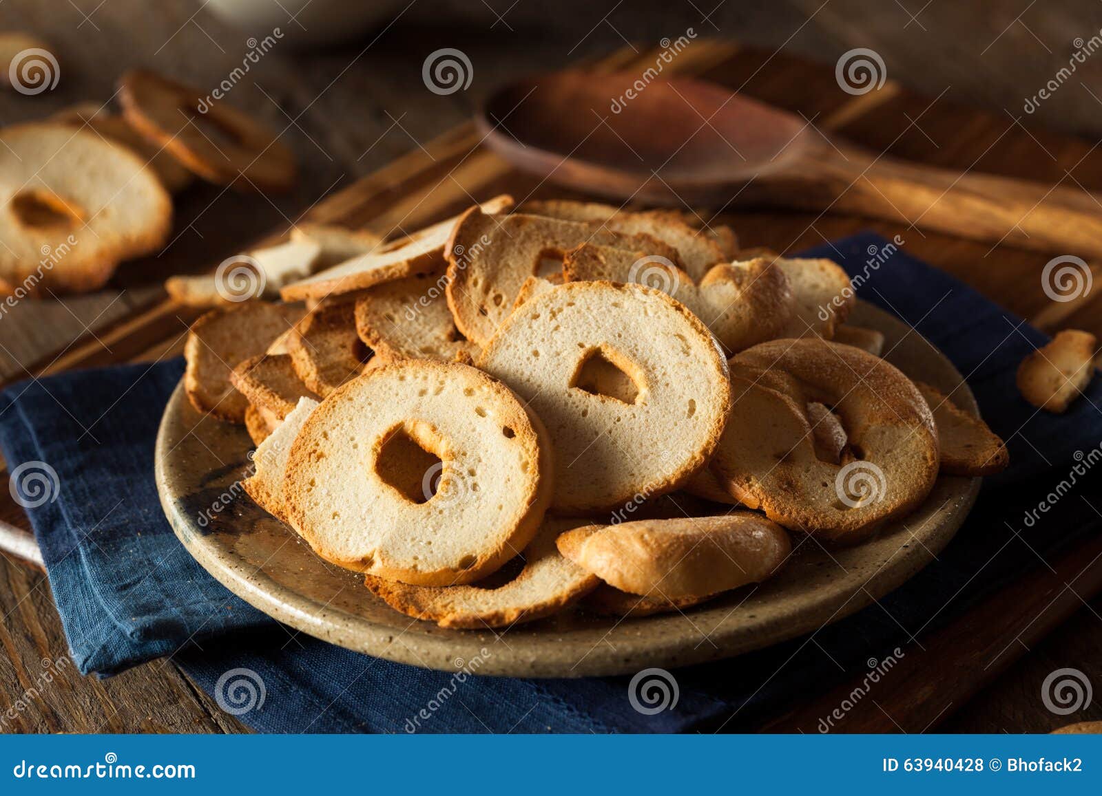 Homemade Whole Wheat Bagel Chips Stock Photo Image of heap, healthy