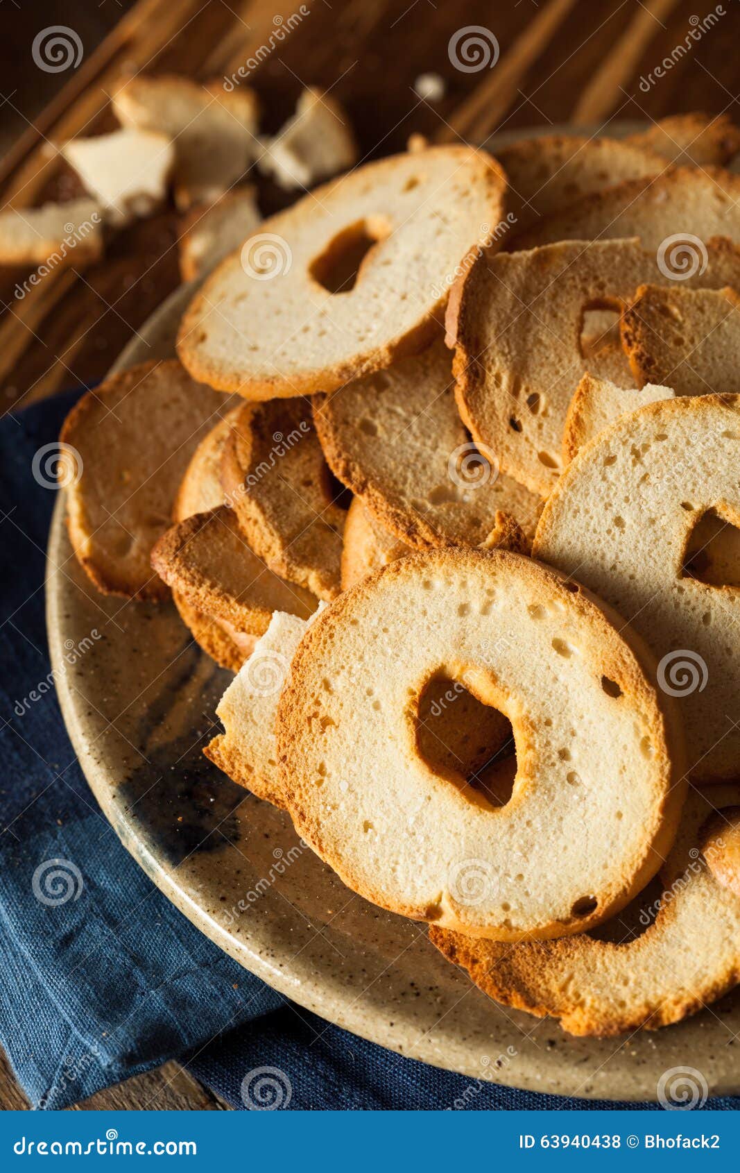 Homemade Whole Wheat Bagel Chips Stock Photo Image of appetizer