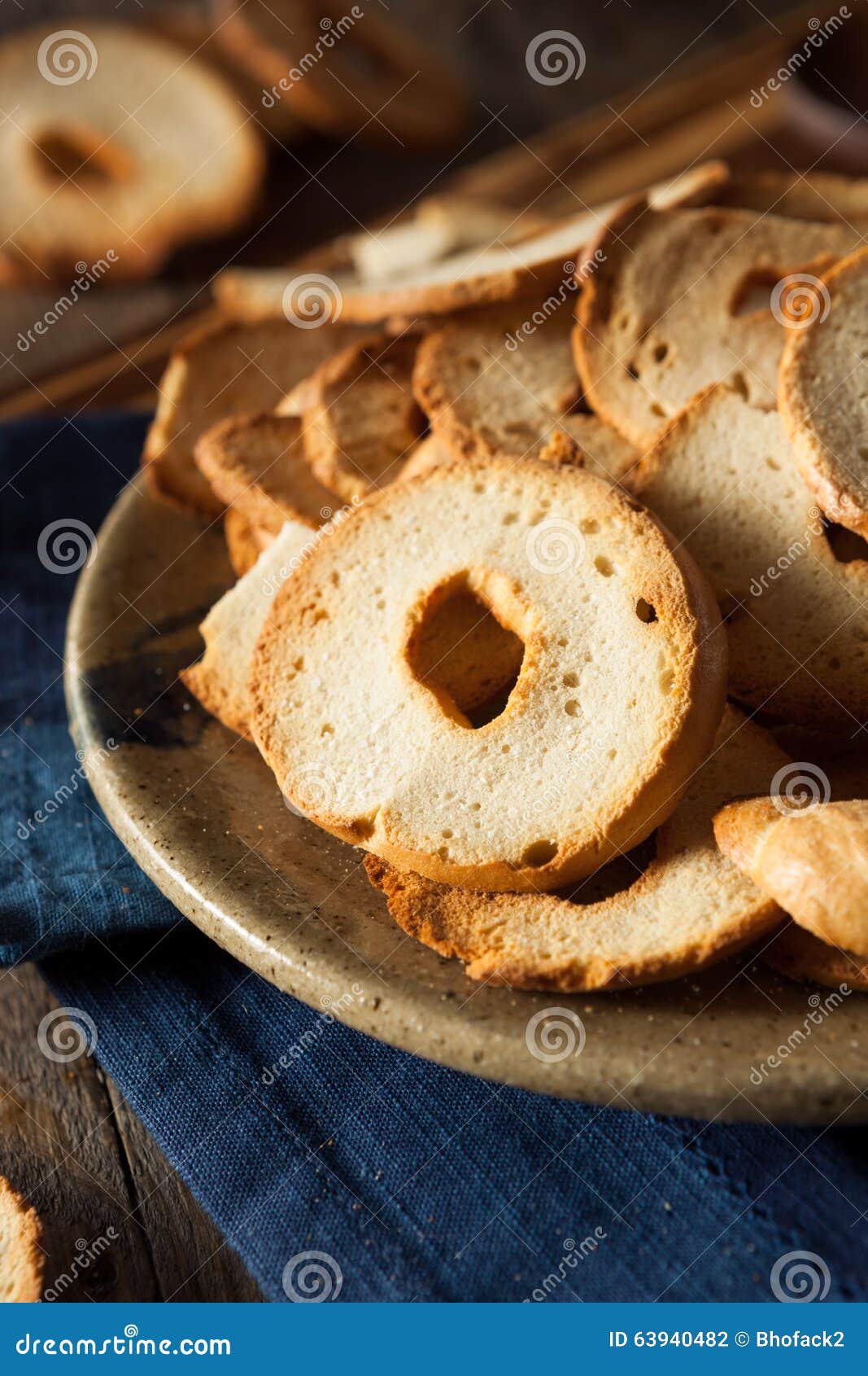 Homemade Whole Wheat Bagel Chips Stock Photo Image of heap, platter