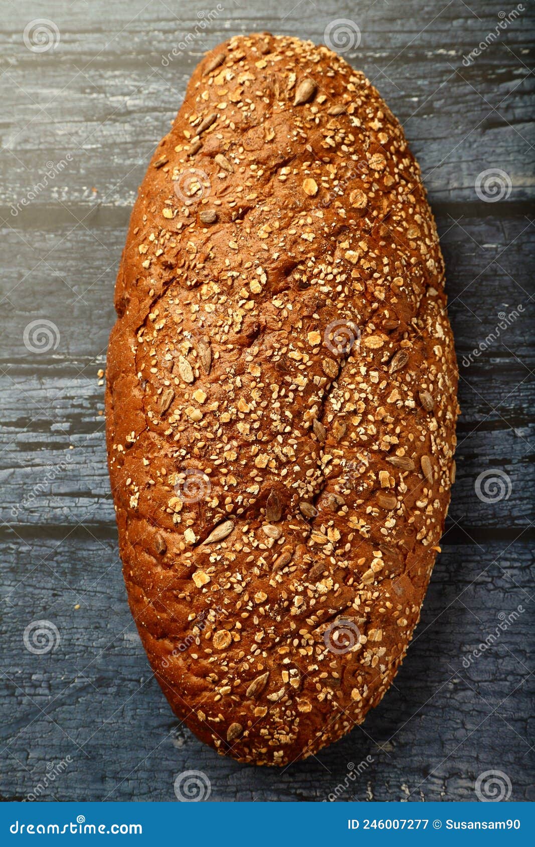 Multigrain Wheat Bread Top View. Stock Image Image of homemade