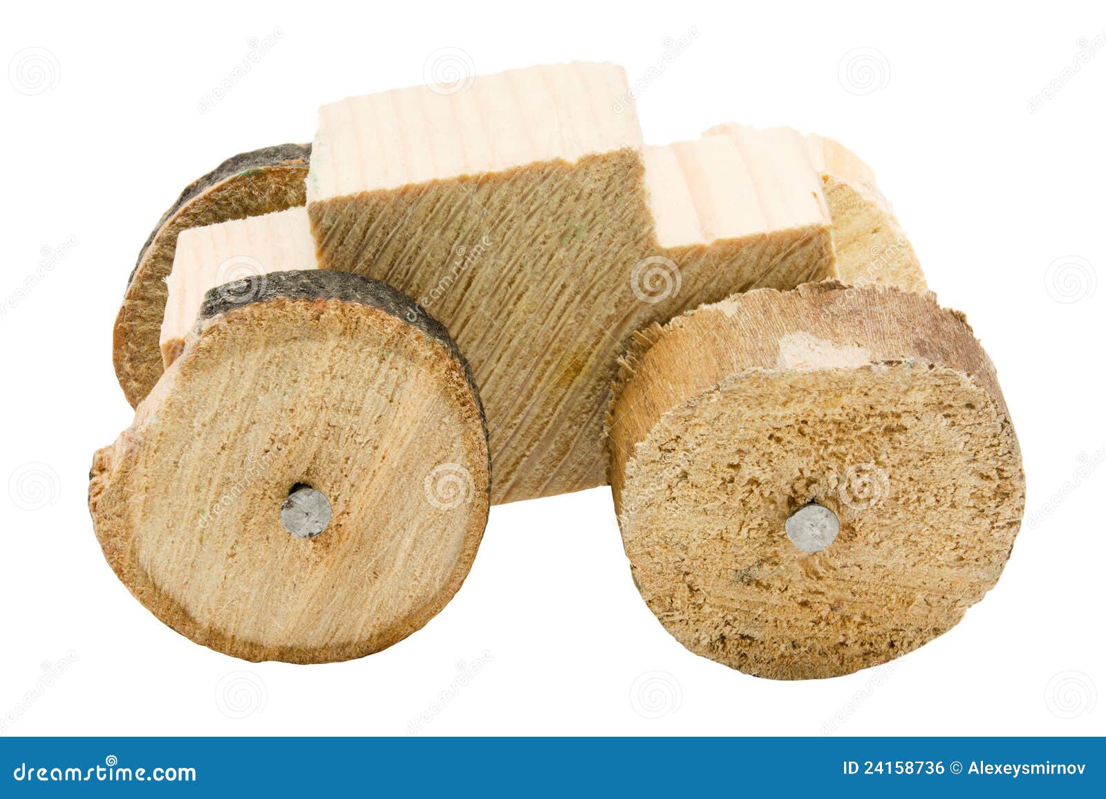 Homemade Wooden Car Toy Royalty Free Stock Image - Image: 24158736