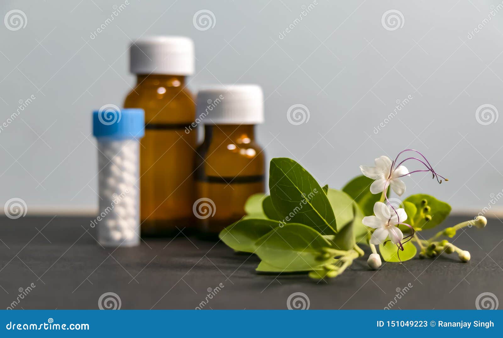 Homeopathic Medicine Concept â€“ Healing Herbs, Globule Pills and ...