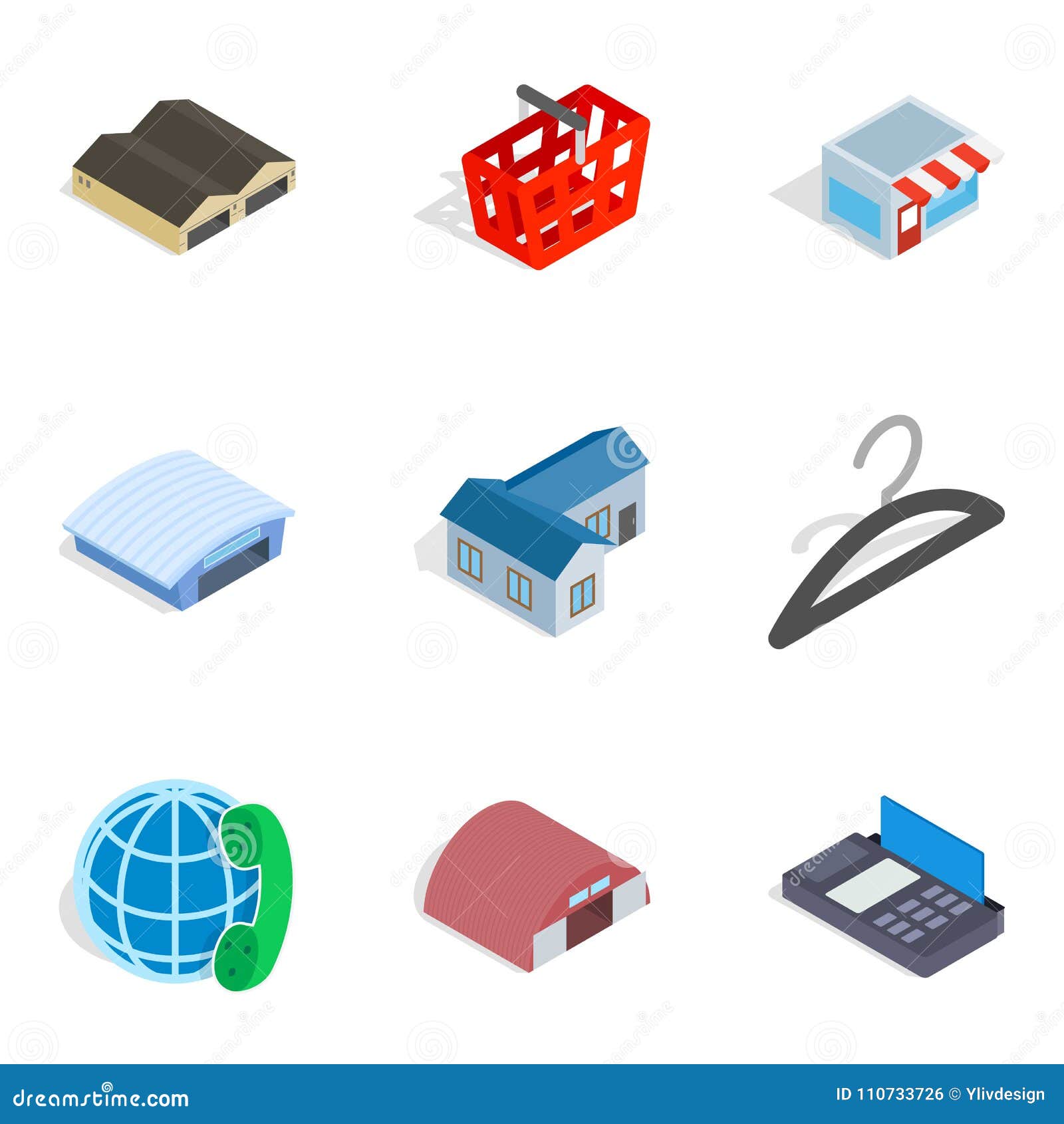 Download Homeowner Icons Set, Isometric Style Stock Vector ...