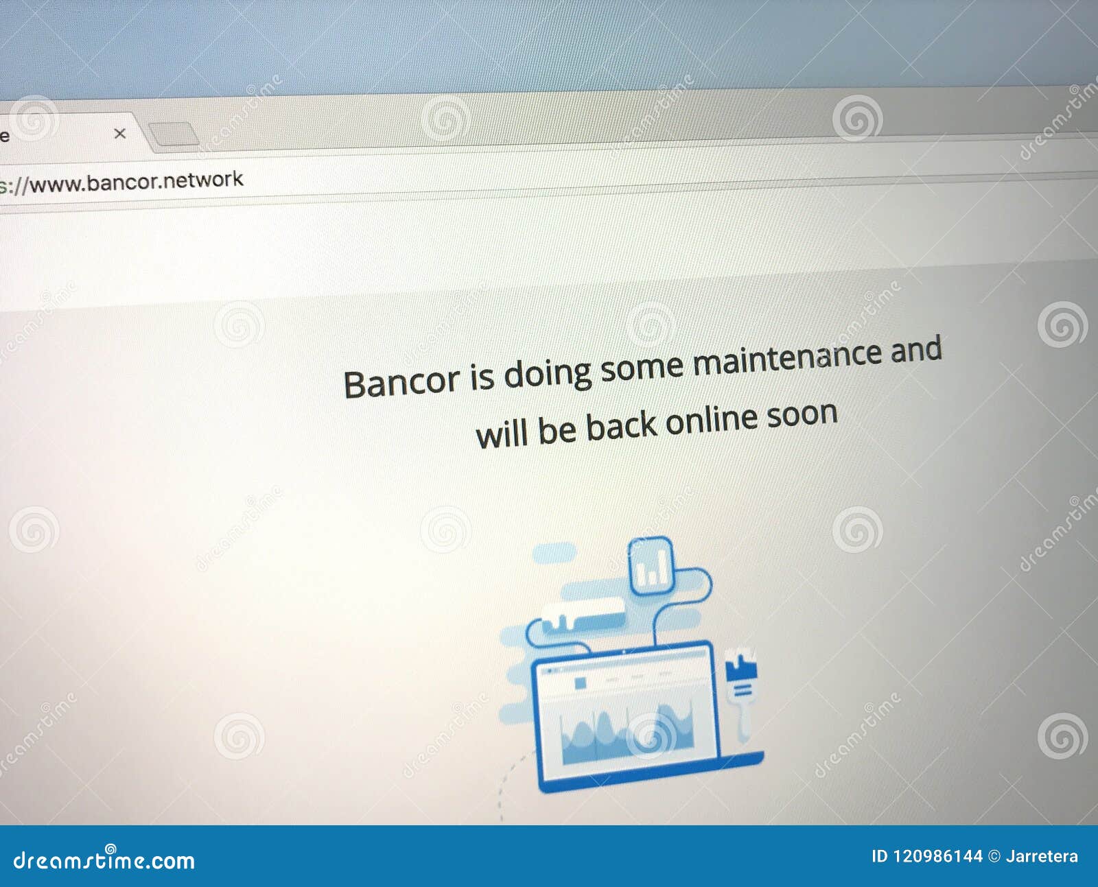 Homepage Of Bancor Crypto Exchange Editorial Stock Image ...