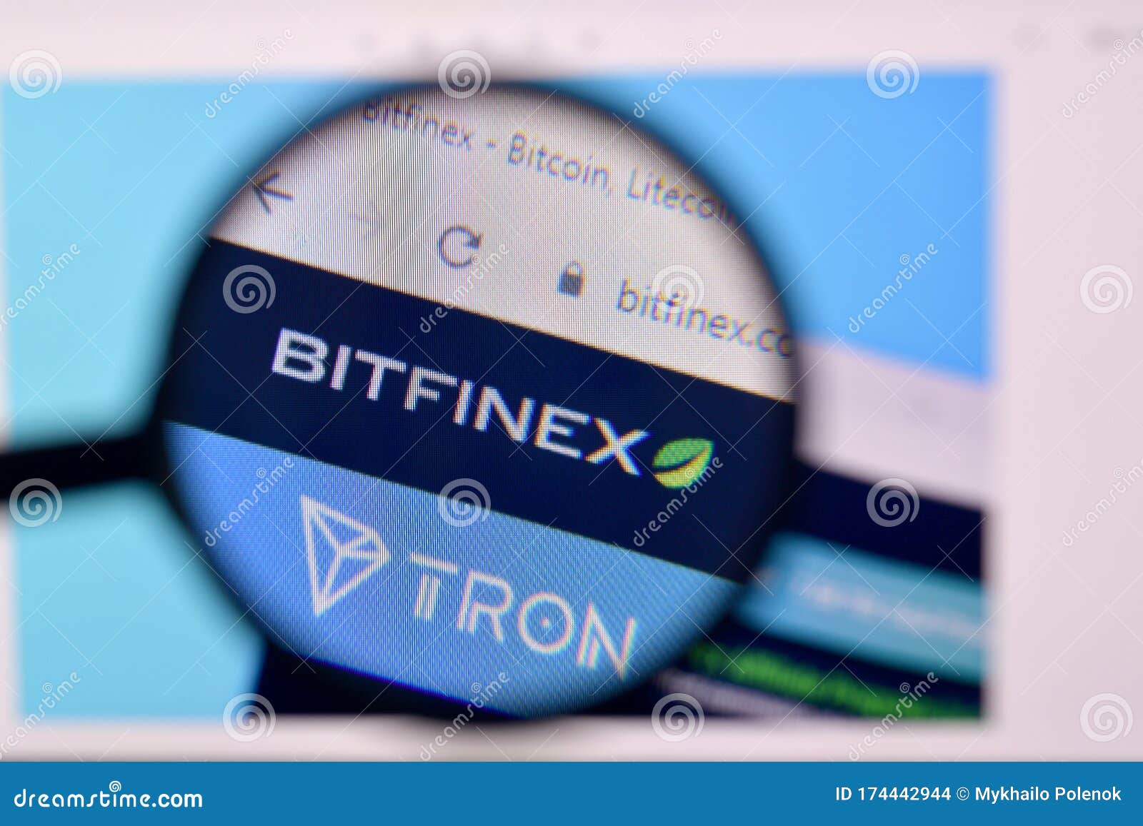 Homepage Of Bitfinex Website On The Display Of PC, Url ...