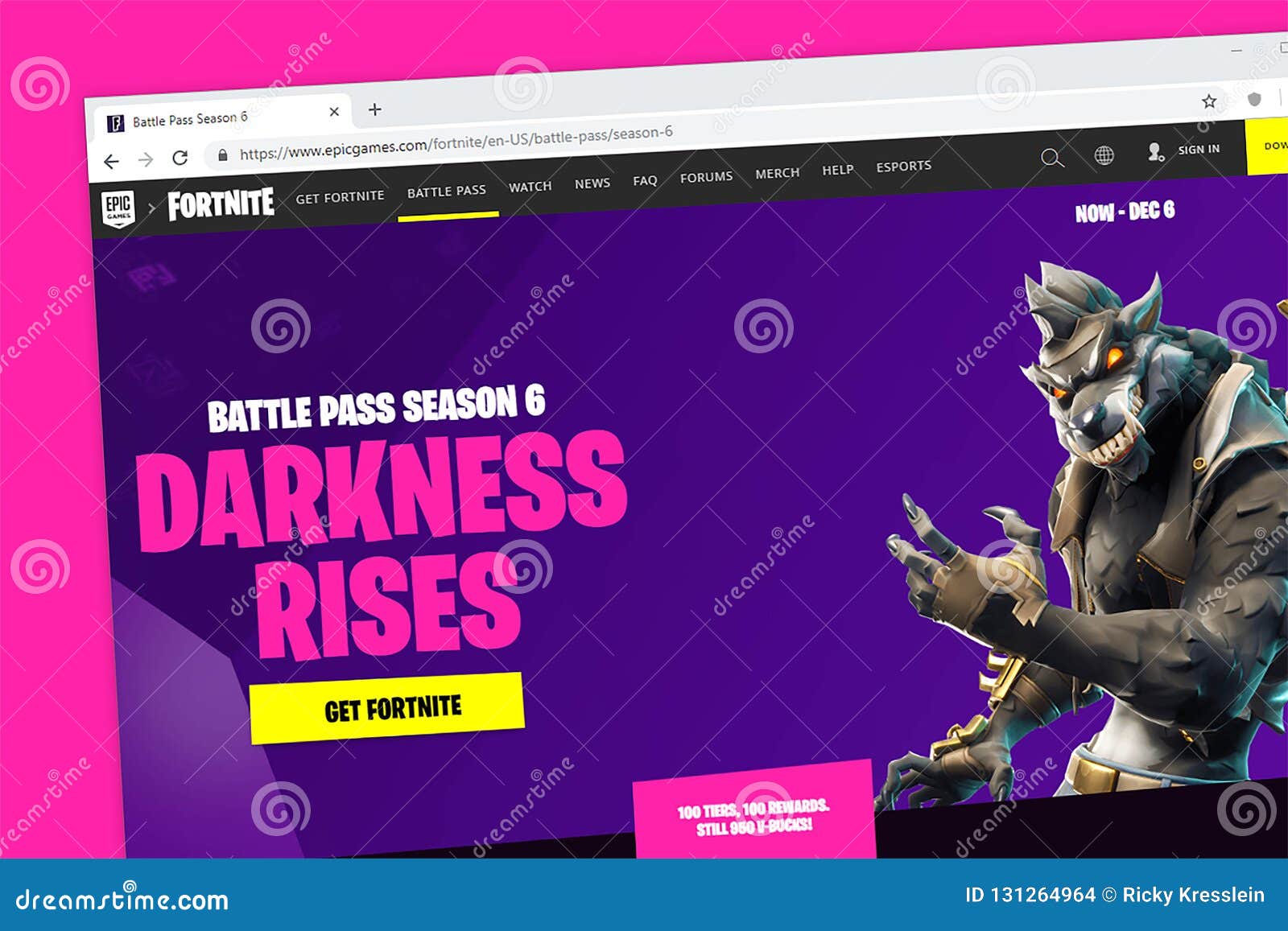 Homepage Do Web Site Do Jogo De Vídeo De Fortnite Imagem de Stock Editorial  - Imagem de épico, digital: 131264964