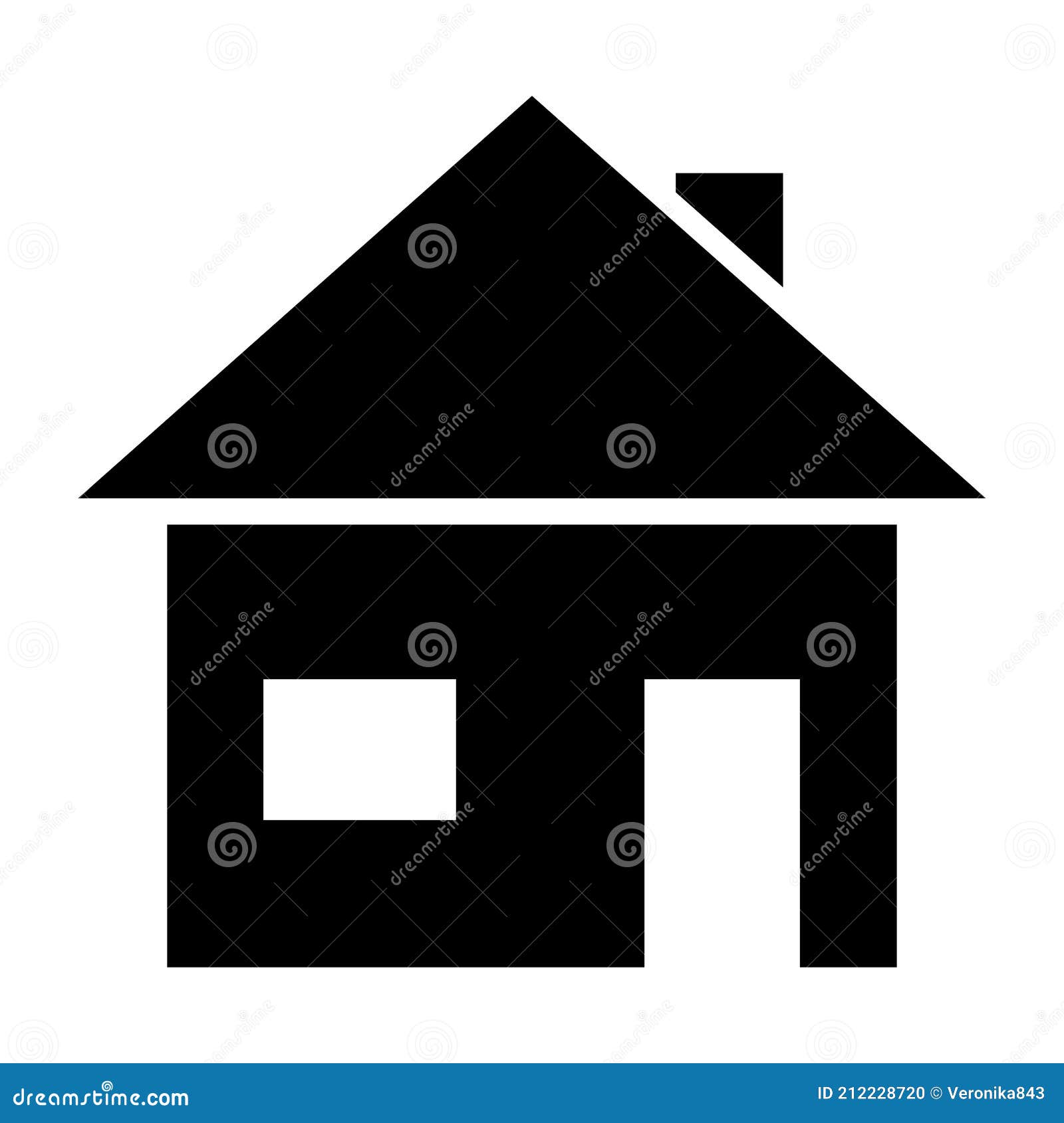 Homepage Icon. Home Button. House Silhouette Symbol Stock Vector ...