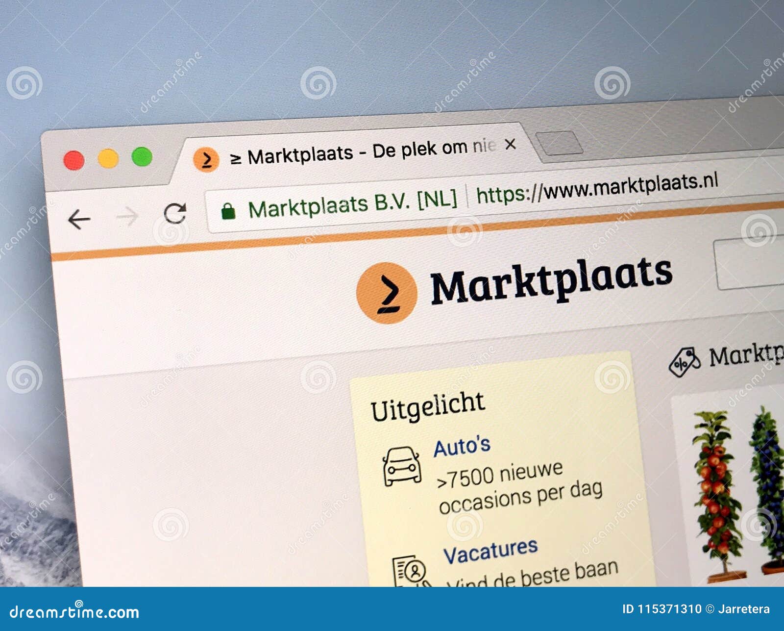 zonsopkomst toxiciteit Echt Homepage of Marktplaats - Www.marktplaats.nl Editorial Image - Image of  screen, online: 115371310