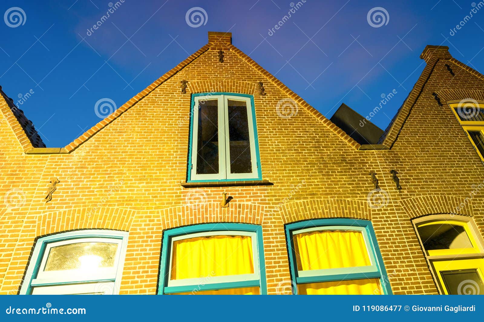 Homes of Alkmaar, the Netherlands at Night Stock Image Image of tranquil, alkmaar 119086477