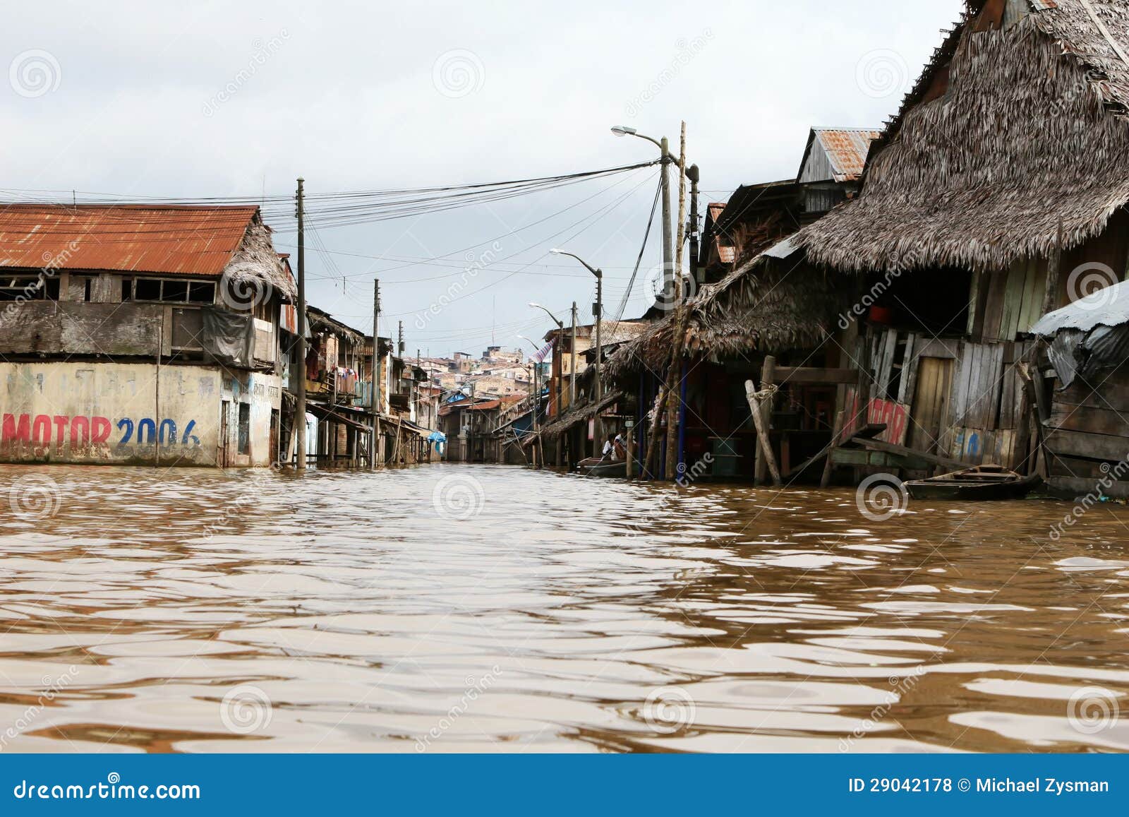 Homes in Belen Peru stock photo. Image of sanitation 29042178