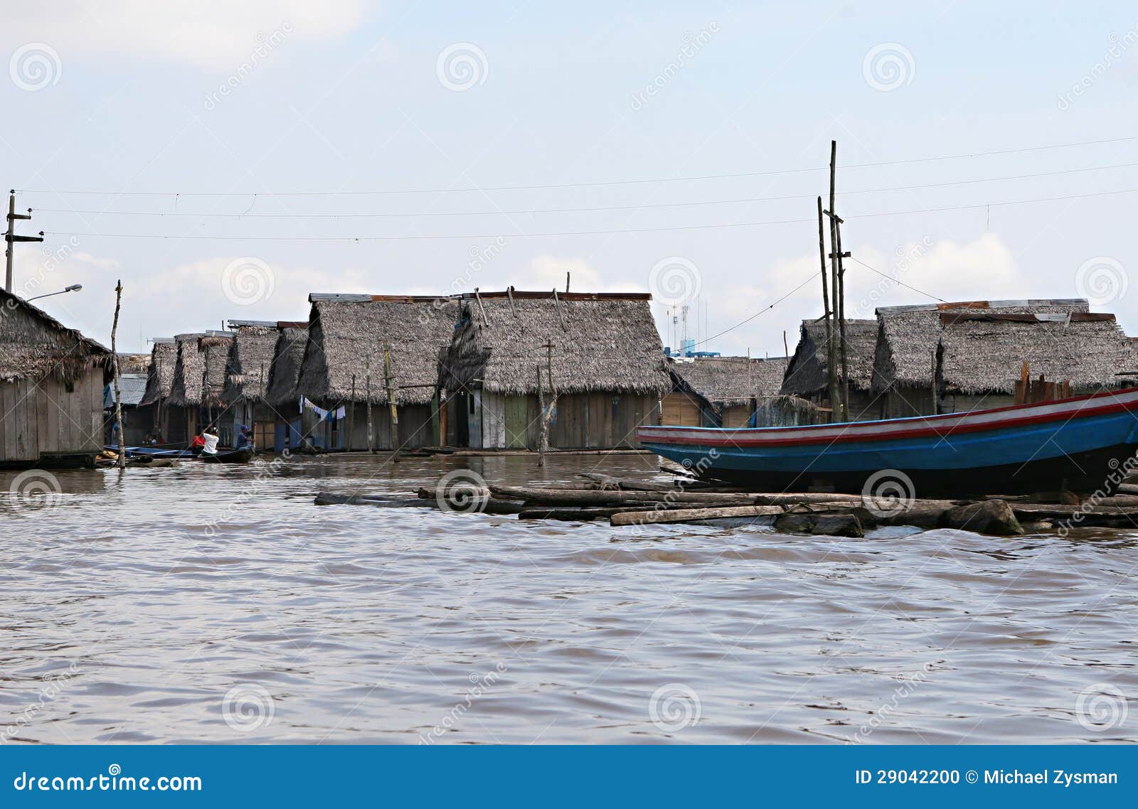 Homes in Belen Peru stock photo. Image of iquitos, america 29042200