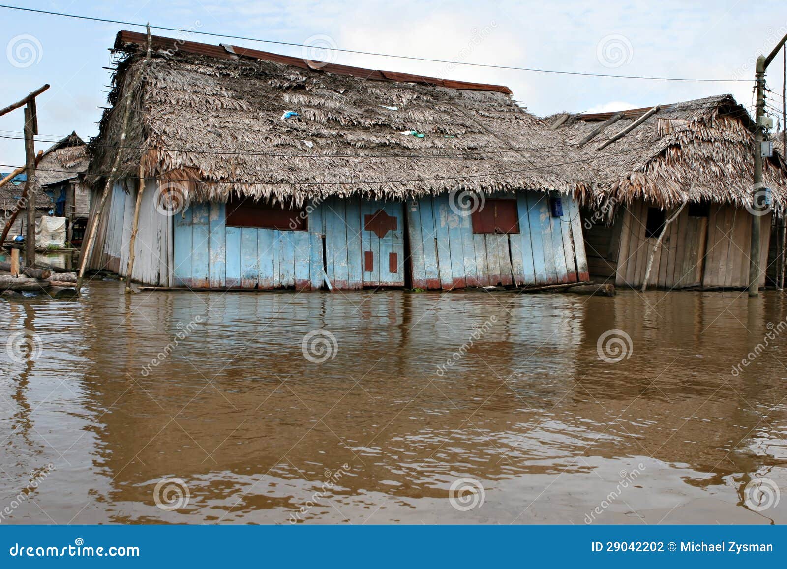 Homes in Belen Peru stock photo. Image of peru, flood 29042202