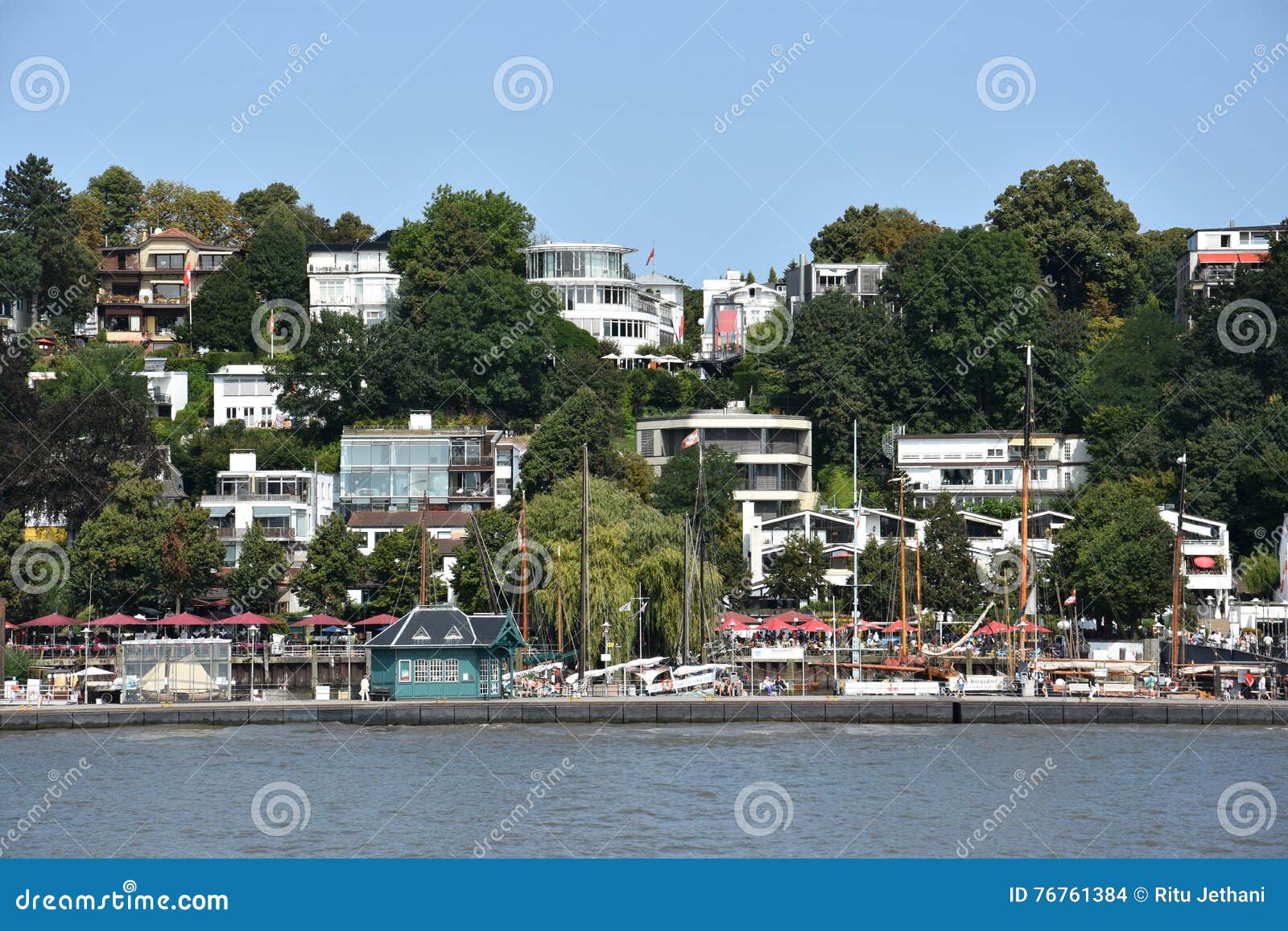 Homes in Hamburg, Germany editorial stock image. Image of elbe 76761384