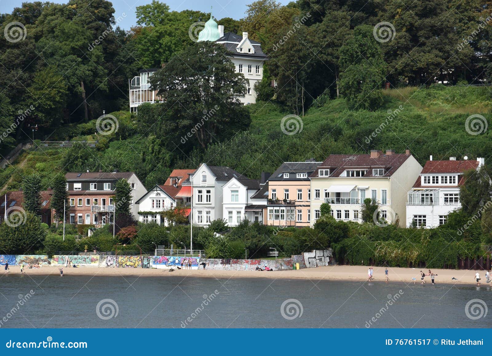 Homes in Hamburg, Germany editorial photography. Image of northern