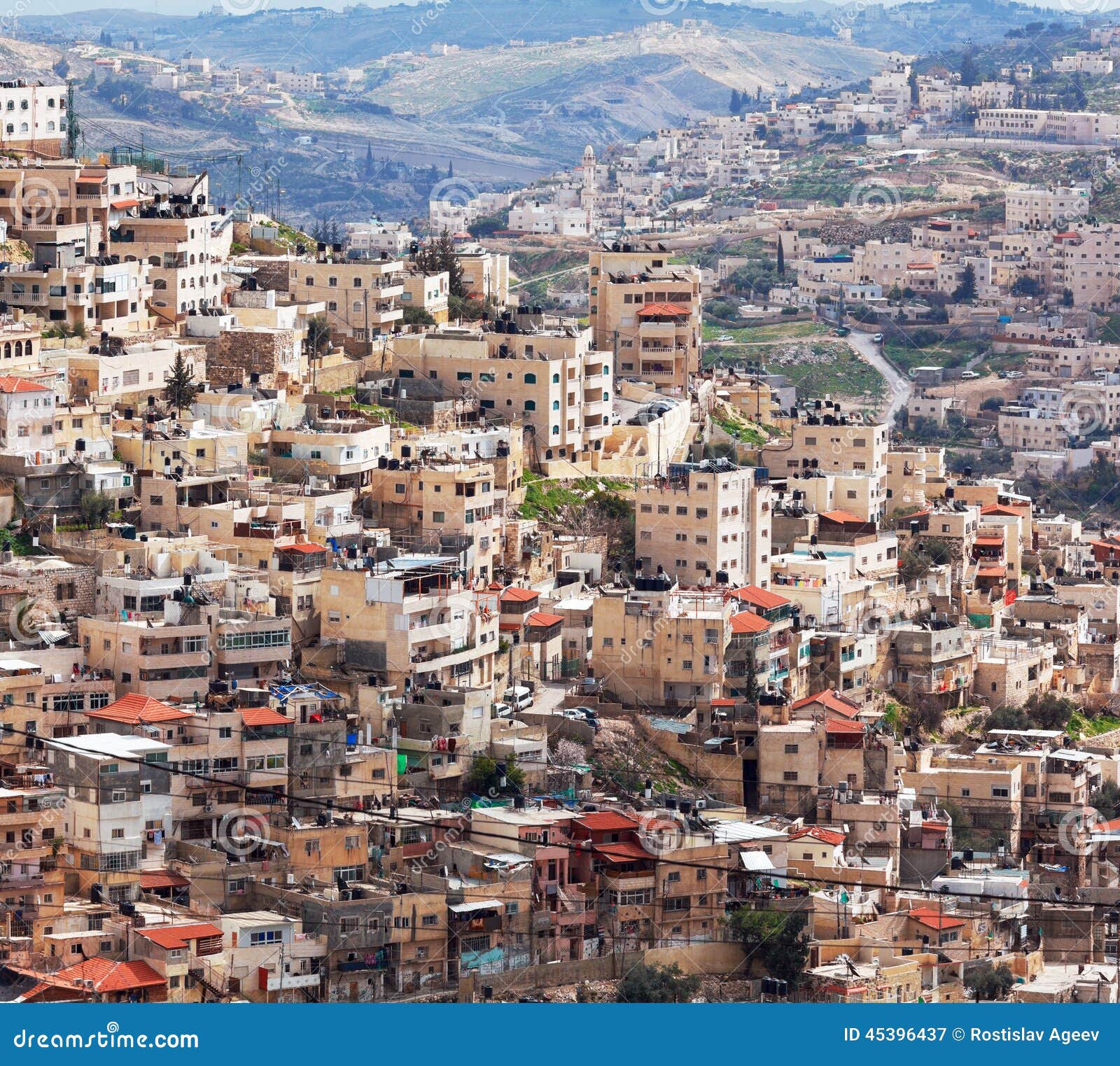 Homes on Temple Mount of Old City, Jerusalem Stock Image Image of sunny, religion 45396437
