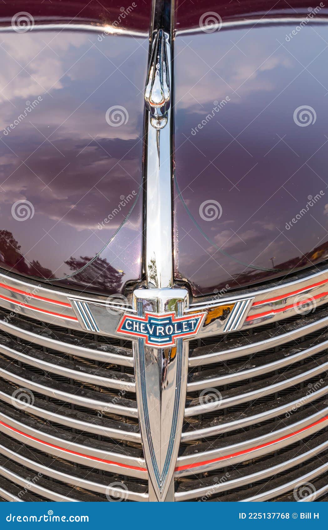 1934 Chevrolet Flying Eagle Hood Ornament. Classic vintage American car -  Stock Image