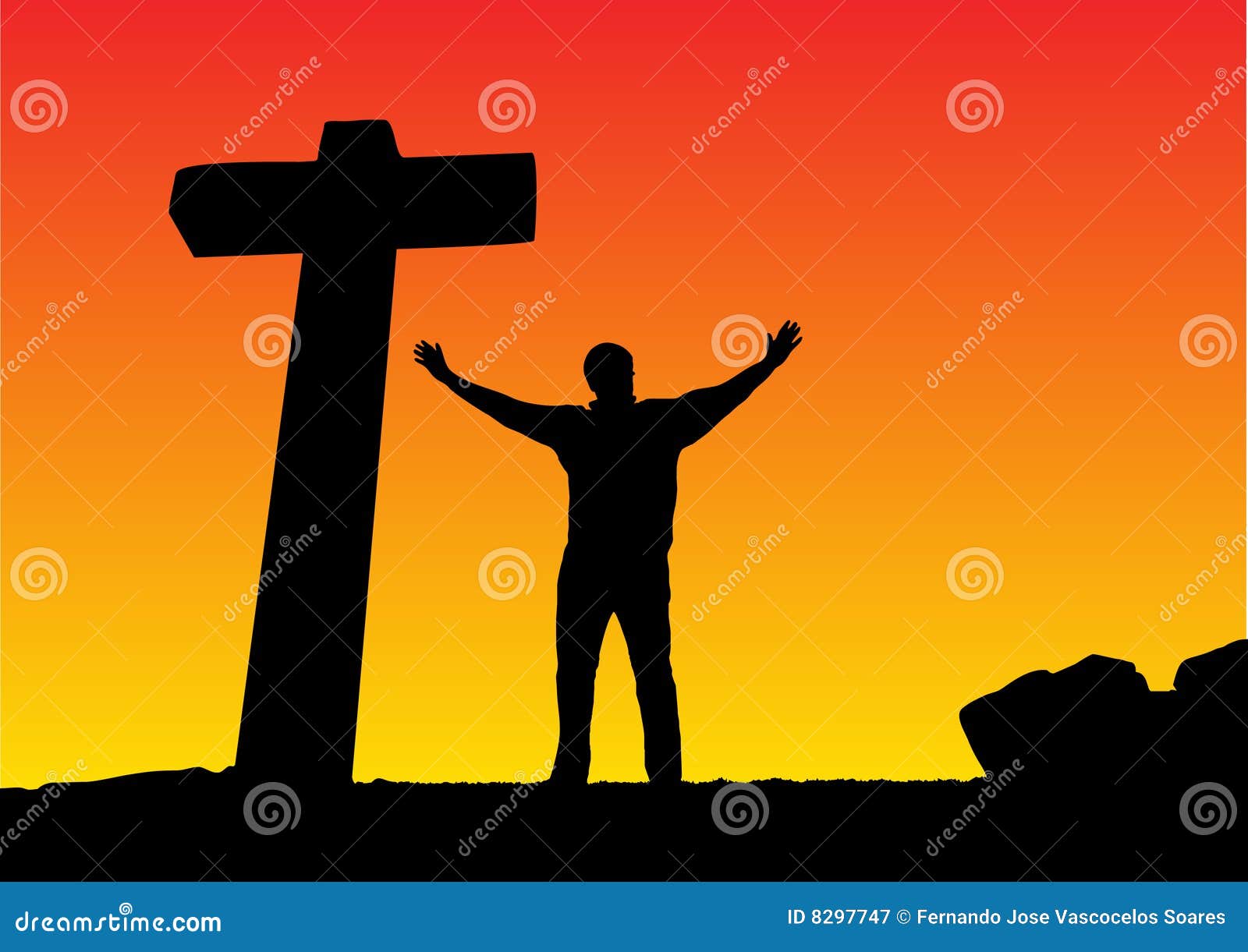 Homme Avec Les Bras Ouverts Illustration de Vecteur Illustration du