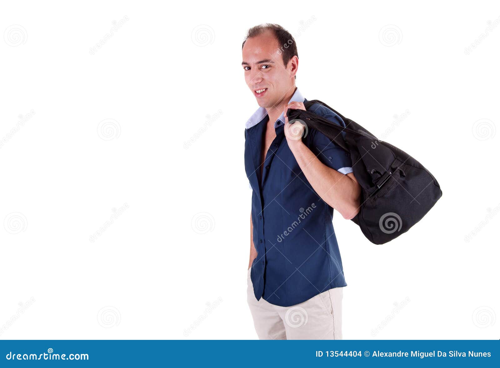 Homme Portant Un Sac De Course Photo stock Image du aéroport, humain