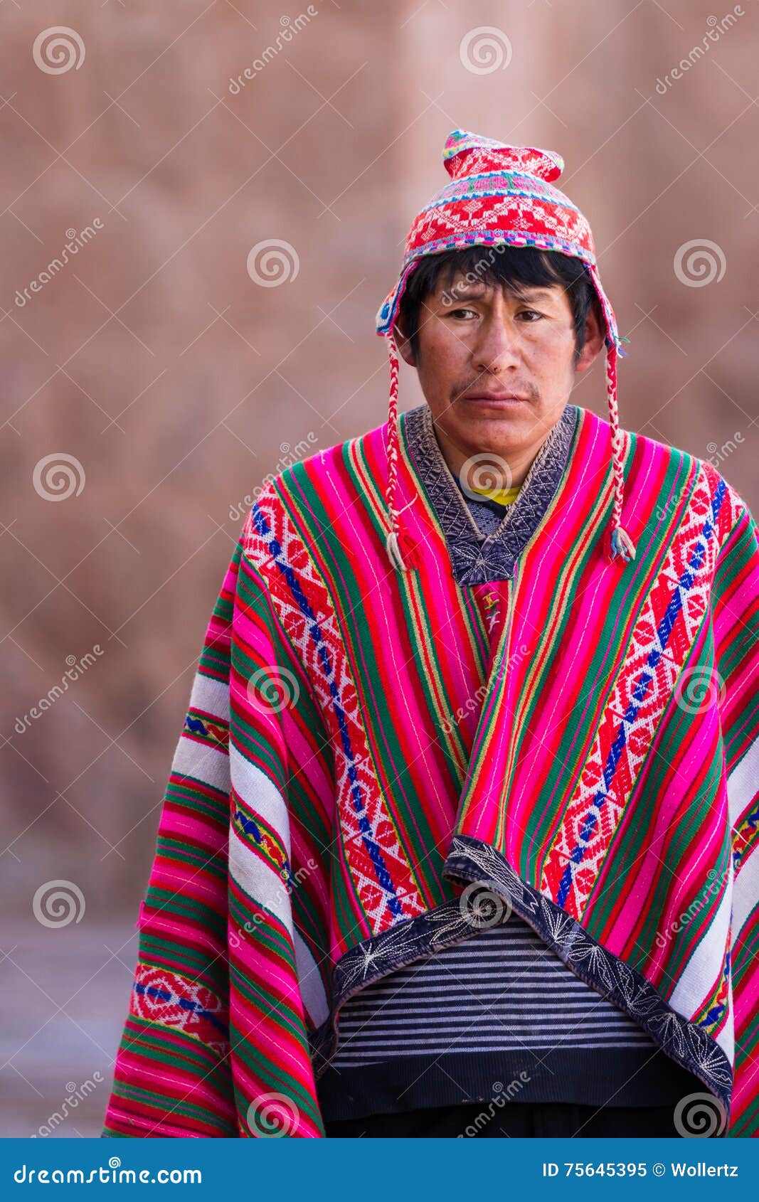 Homme Quechua indigène image éditorial. Image du masculin - 75645395