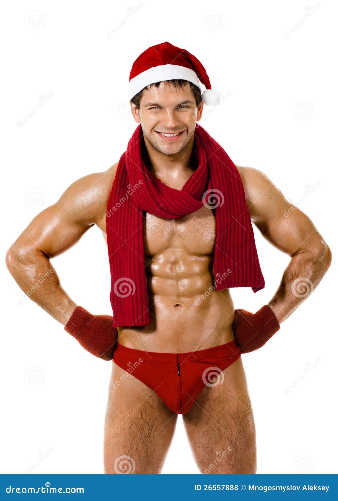Homme Sexy Le Père Noël Photos libres de droits Image 26557888