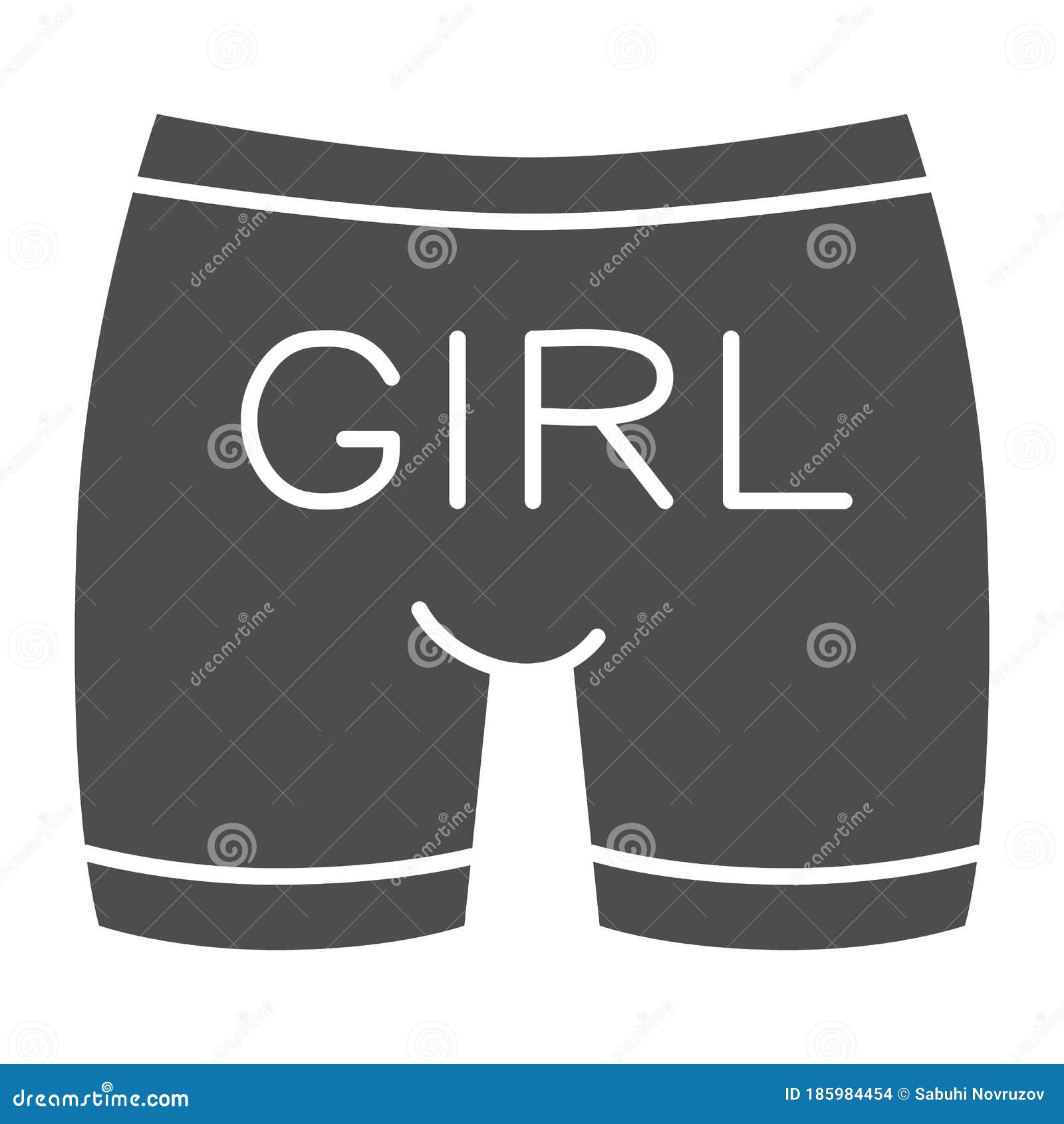 Homoonderbroek Stevig Pictogram Lgbt Cloth Concept Man Ondergoed Met Teken Van Tekstmeisje Witte Achtergrond Mannelijk Onderbro Vector Illustratie - Illustration homosexueel, comfort: 185984454