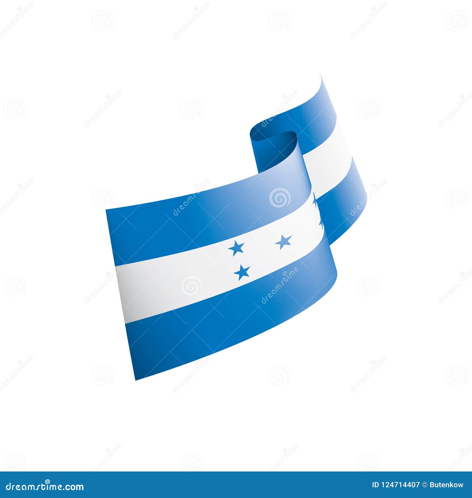 Download Honduras Flag, Vector Illustration On A White Background ...