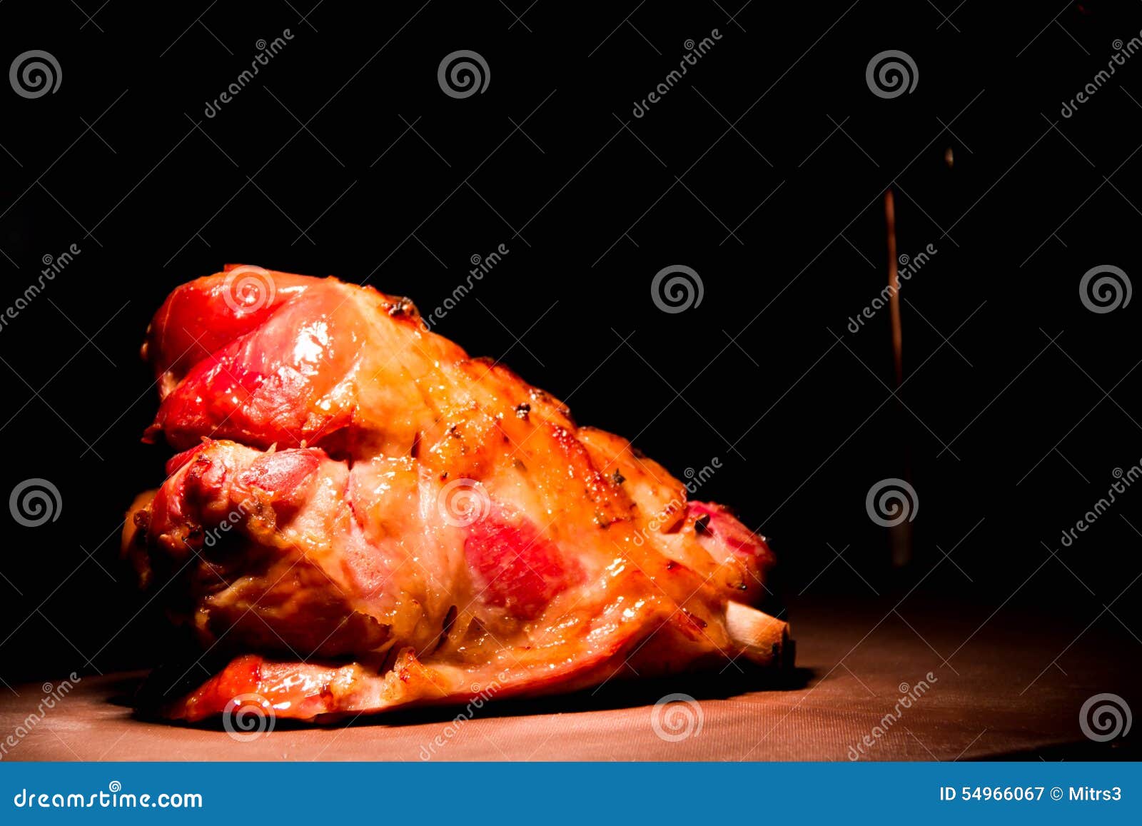 Honey baked ham stock image. Image of glaze, holidays 54966067